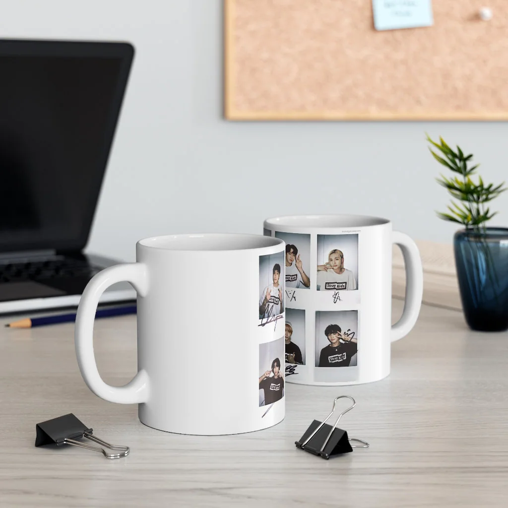 Stray Kids Member Polaroid Photos Ceramic Mug