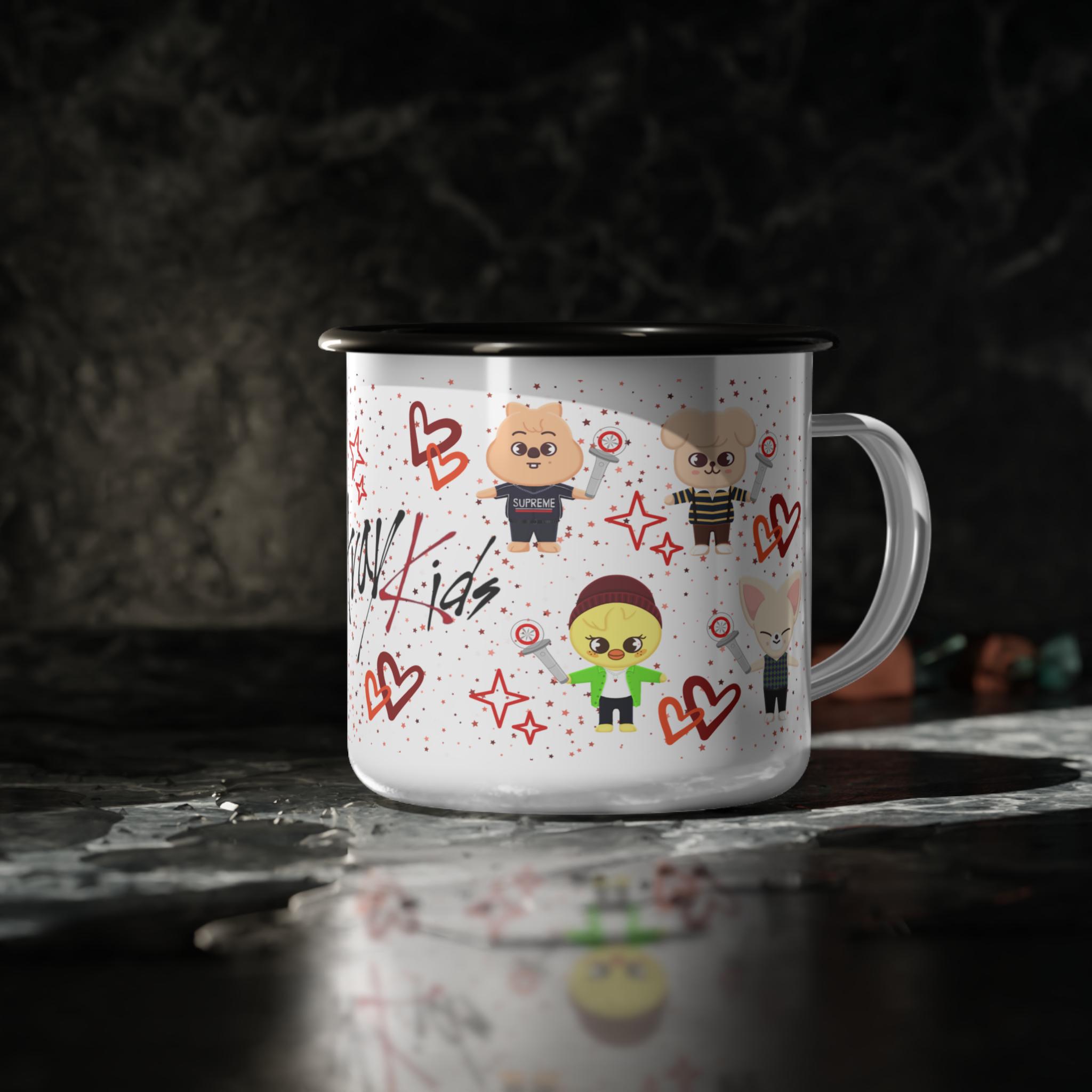 Stray Kids Skzoo Enamel Character Camping Mug