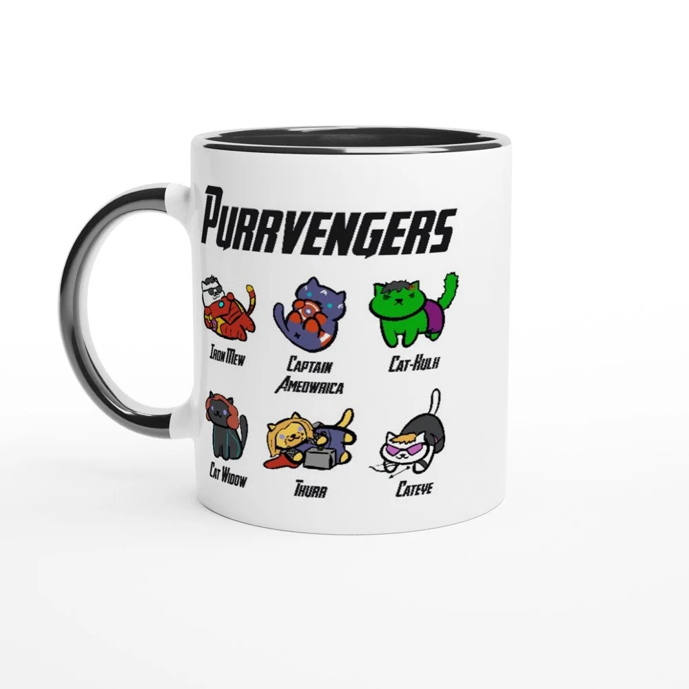 Purrvengers Avengers Cat Hero Ceramic Mug 11oz