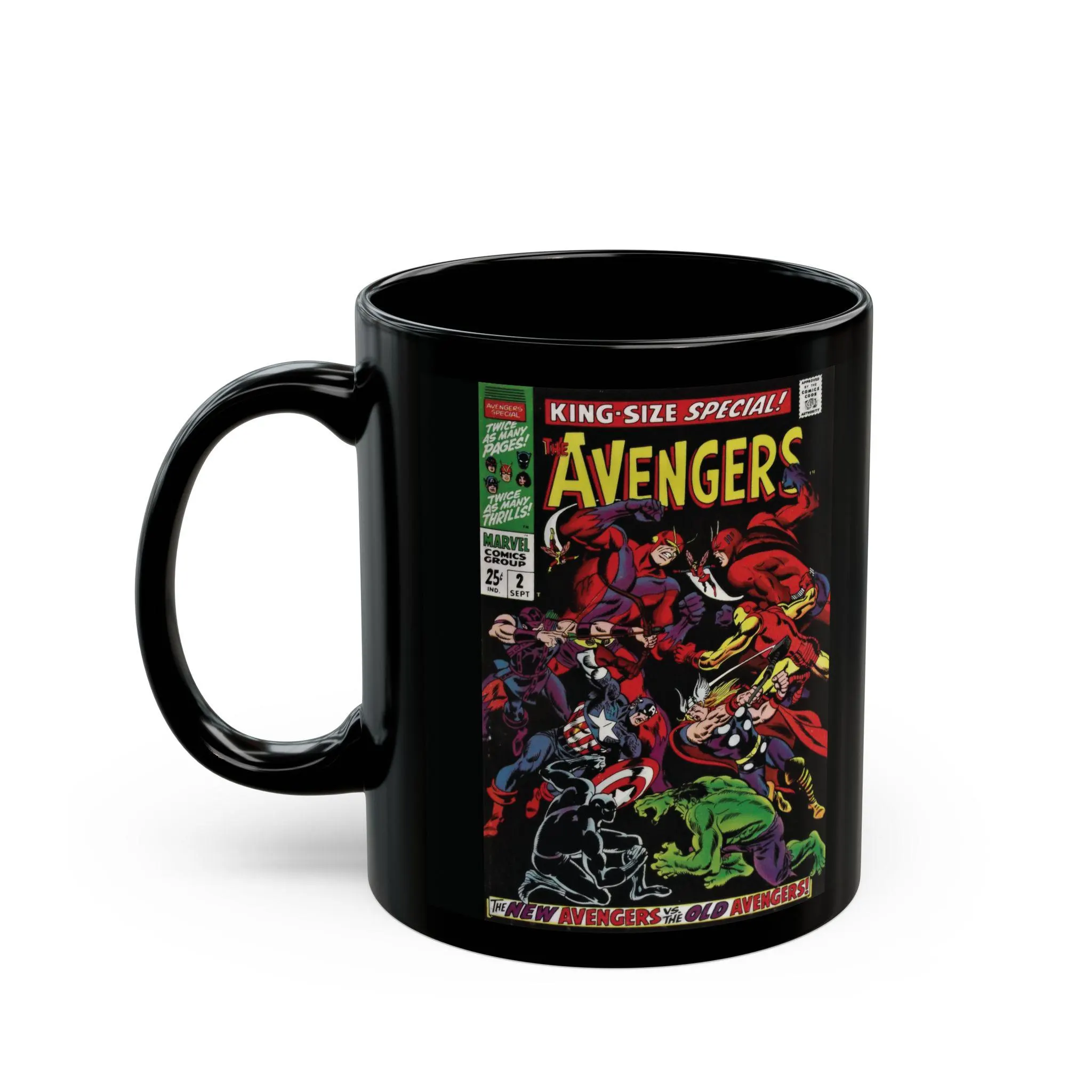 Avengers Vintage Comic Book Cover Ceramic Mug