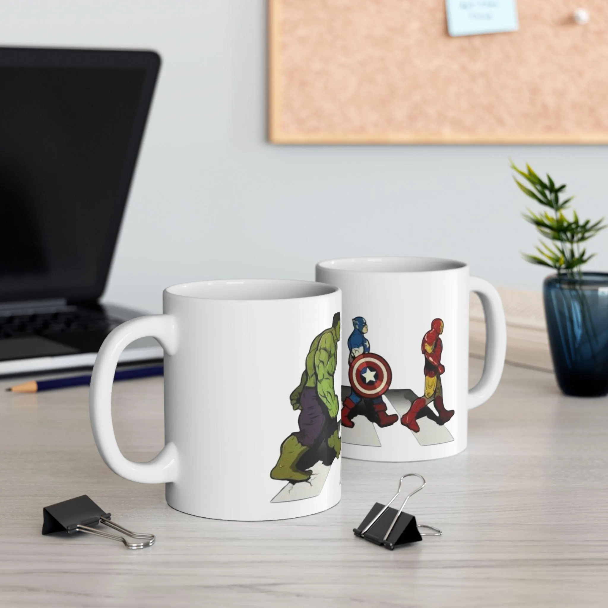 Hulk Thor Captain America Street Crossing Mug