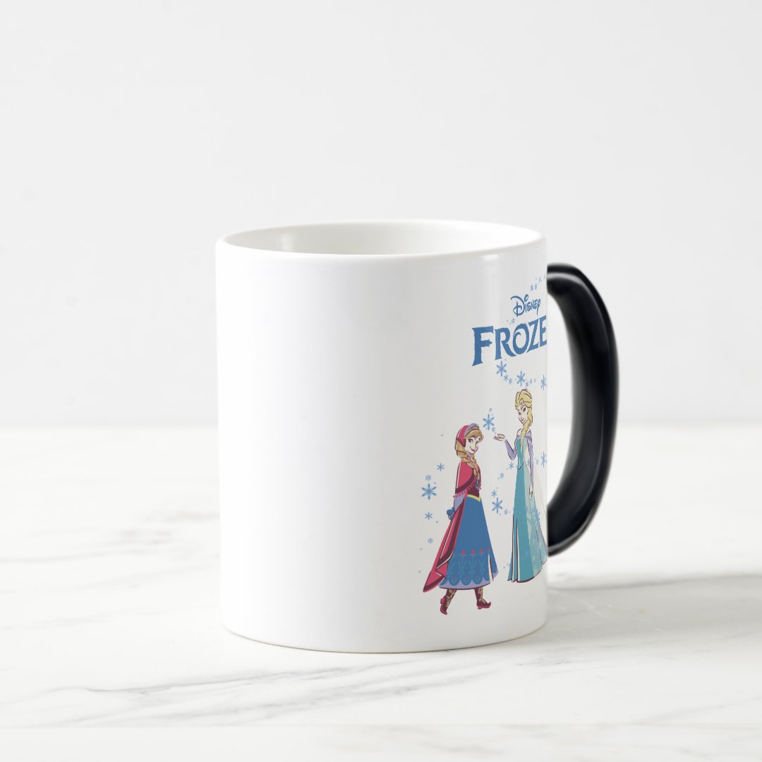 Frozen Heat Reveal Mug Elsa Anna Olaf Color Changing Coffee Cup
