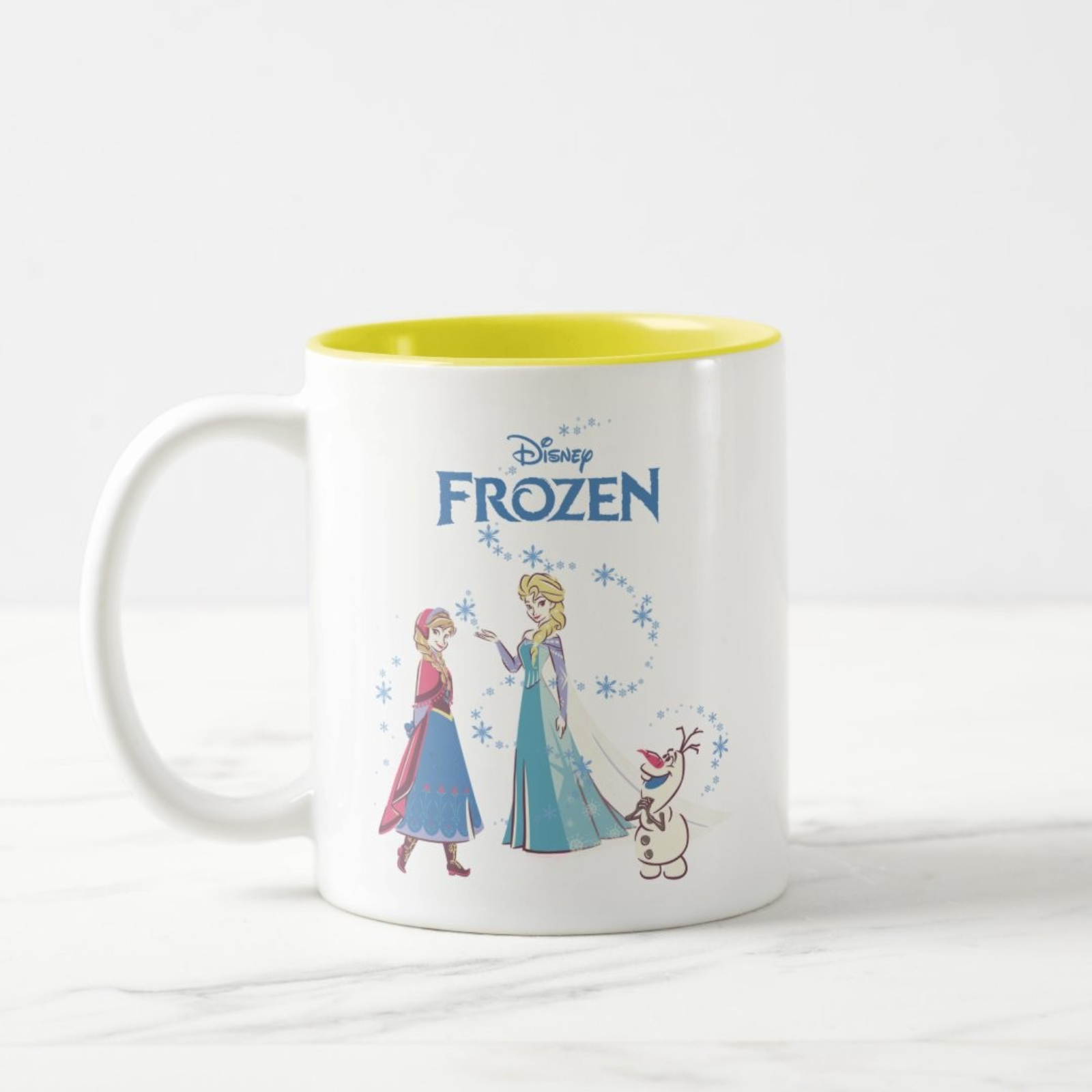 Frozen Sisters Snowman Duo Toned Mug