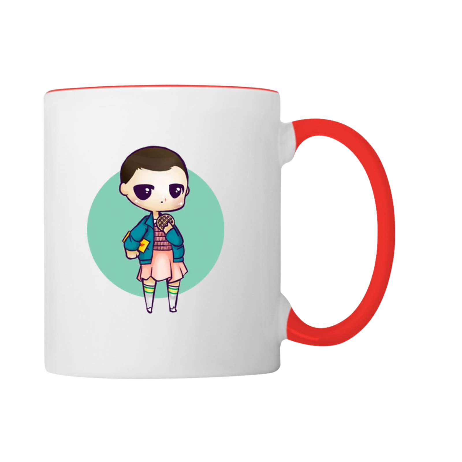 Stranger Things Cute Eleven Hand Draw Design on Coffee Mug