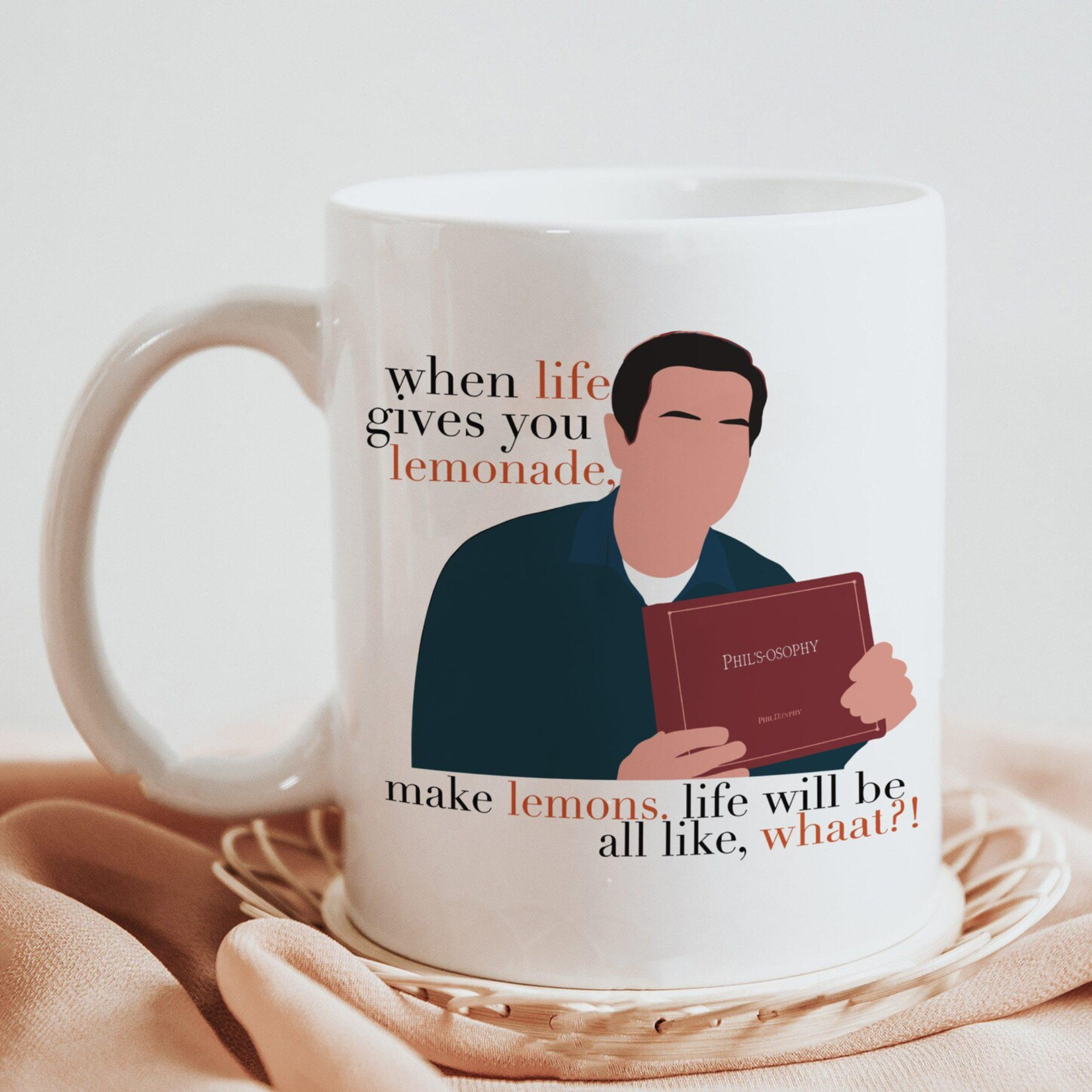 Modern Family Phil Dunphy Ceramic Coffee Mug When Life Gives You Lemonade