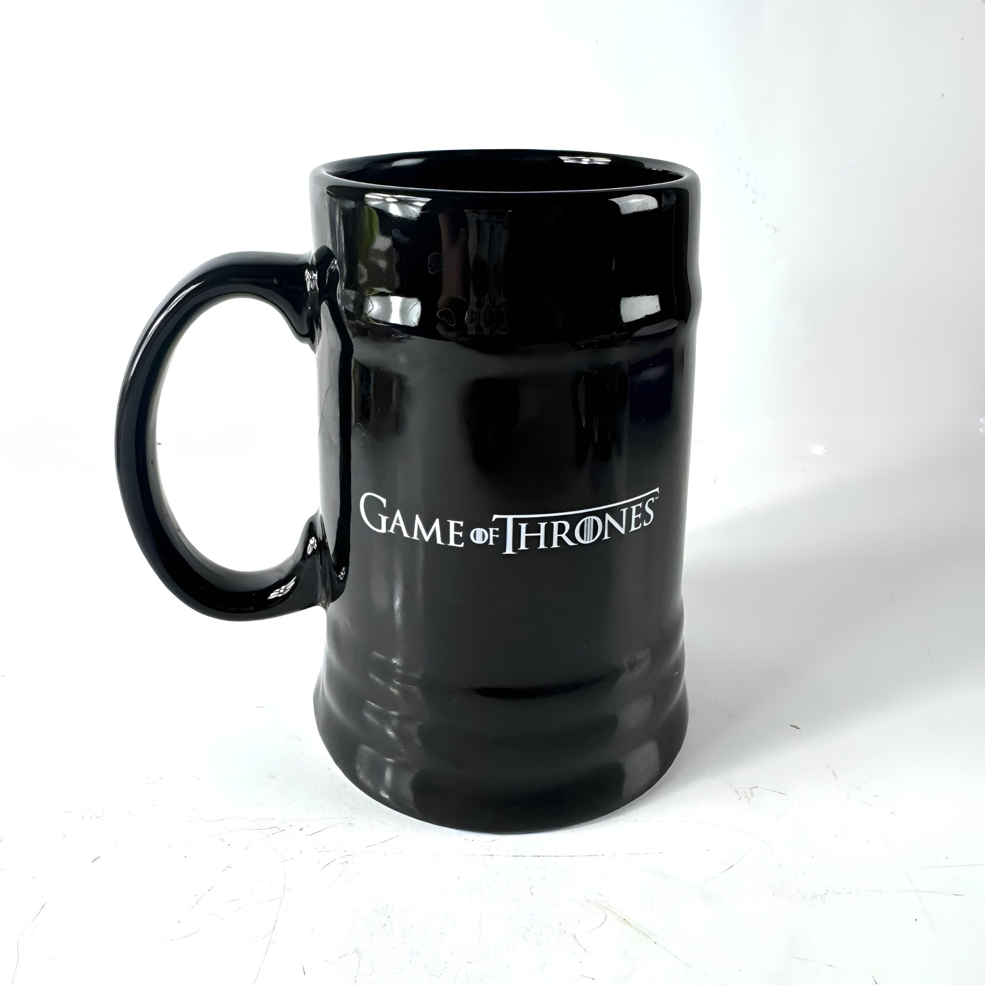 Game of Thrones Stark Sigil Ceramic Stein Coffee Cup Mug Winter Coming Black GOT