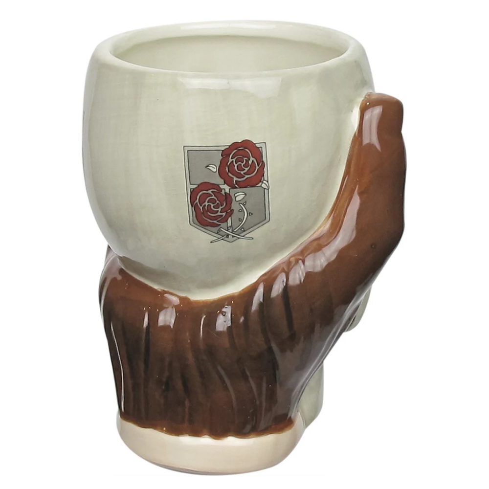 Attack On Titan Themed Titan Holding Design Sculpted Mug