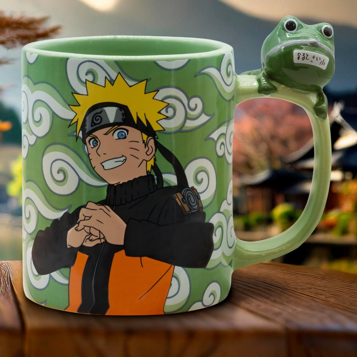 Naruto Shippuden Naruto and Gama Chan Mug with 3D Handle
