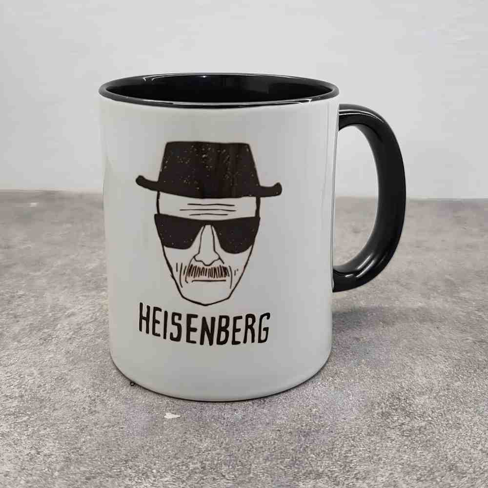 Heisenberg Simple Silhouette Design Printed Mug