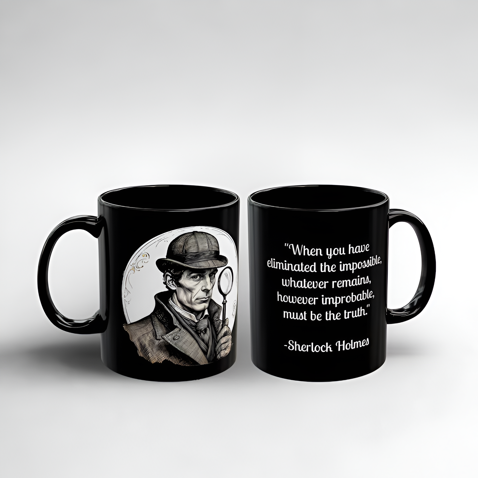 Sherlock Holmes Classic Quote Ceramic Mug
