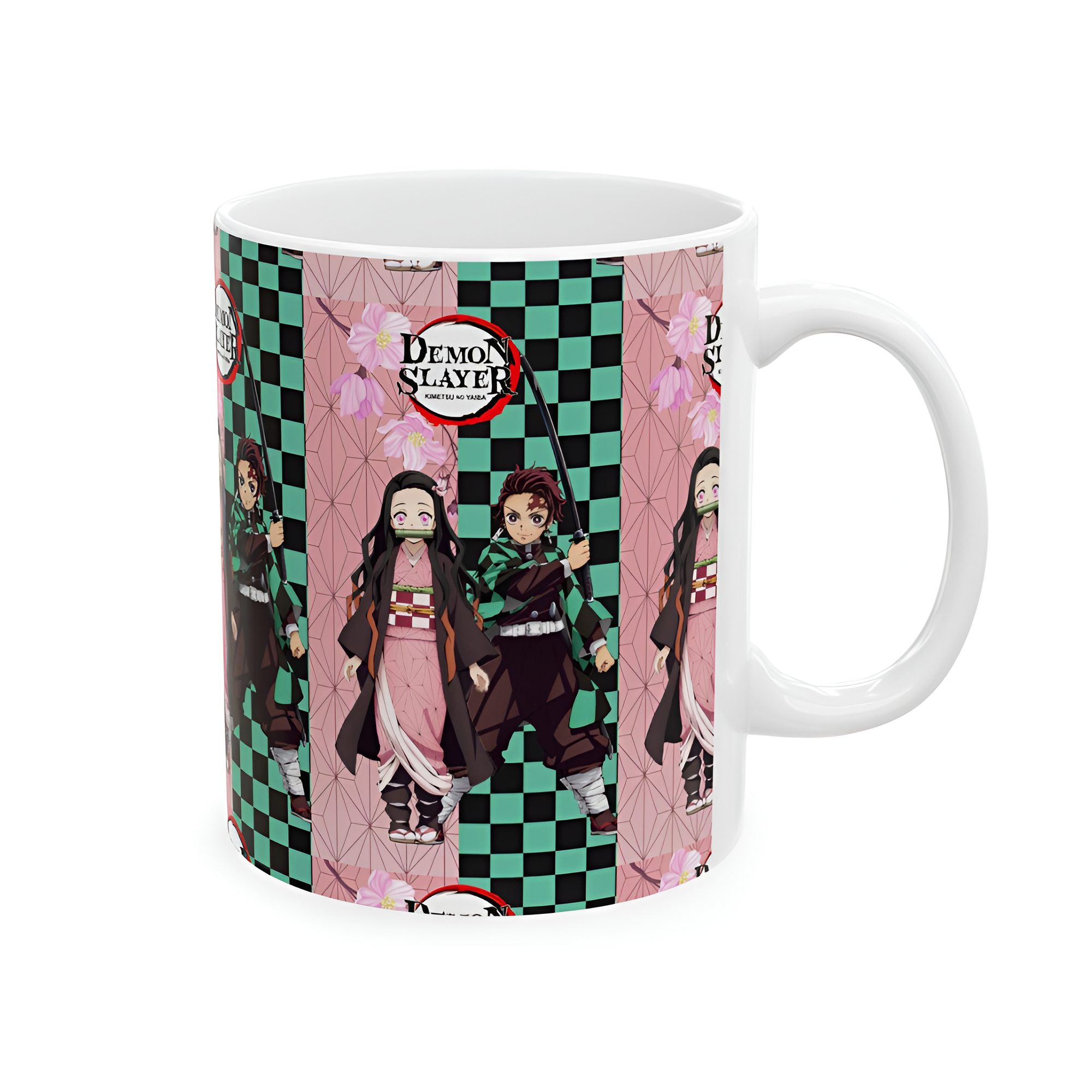 Demon Slayer Pattern Ceramic Drinking Vessel