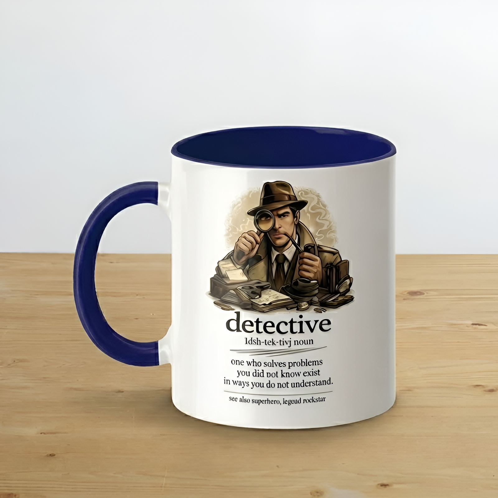 Sherlock Style Vintage Detective Definition Mug