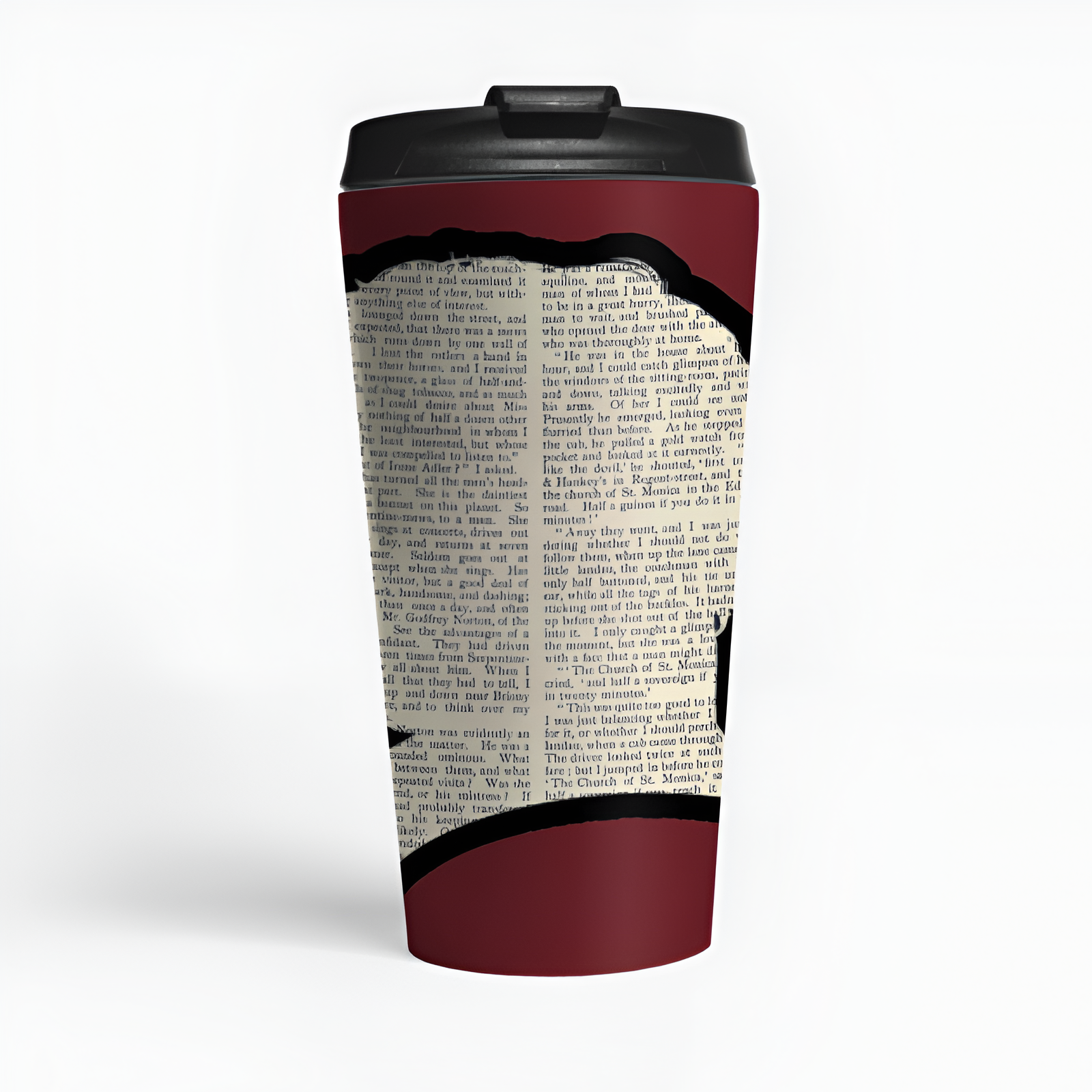 Sherlock Holmes Vintage Silhouette Ceramic Coffee Mug 