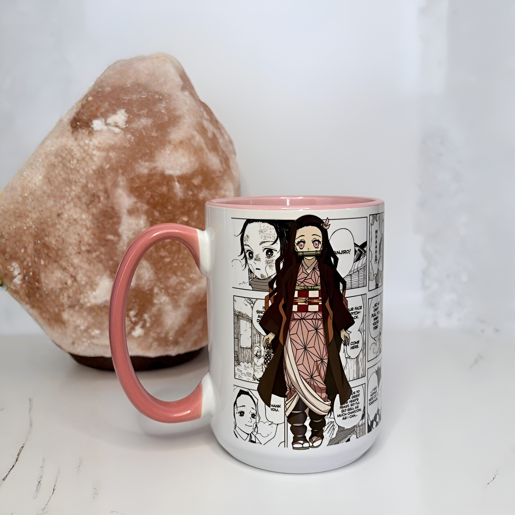 Nezuko Kamado Inspired Coffee Mug, Demon Slayer Fan Gift