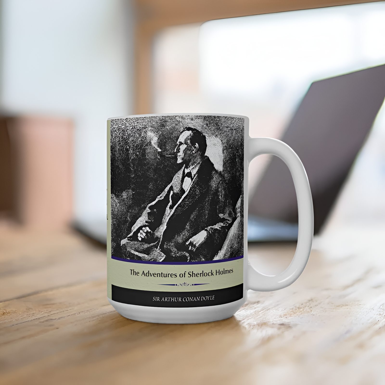 Sherlock Holmes Literary Ceramic Coffee Mug 15 Oz