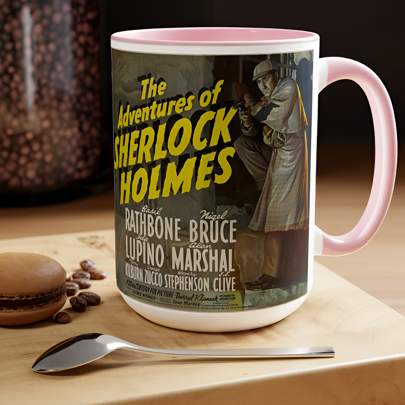 Sherlock Holmes Vintage Movie Poster Ceramic Mug