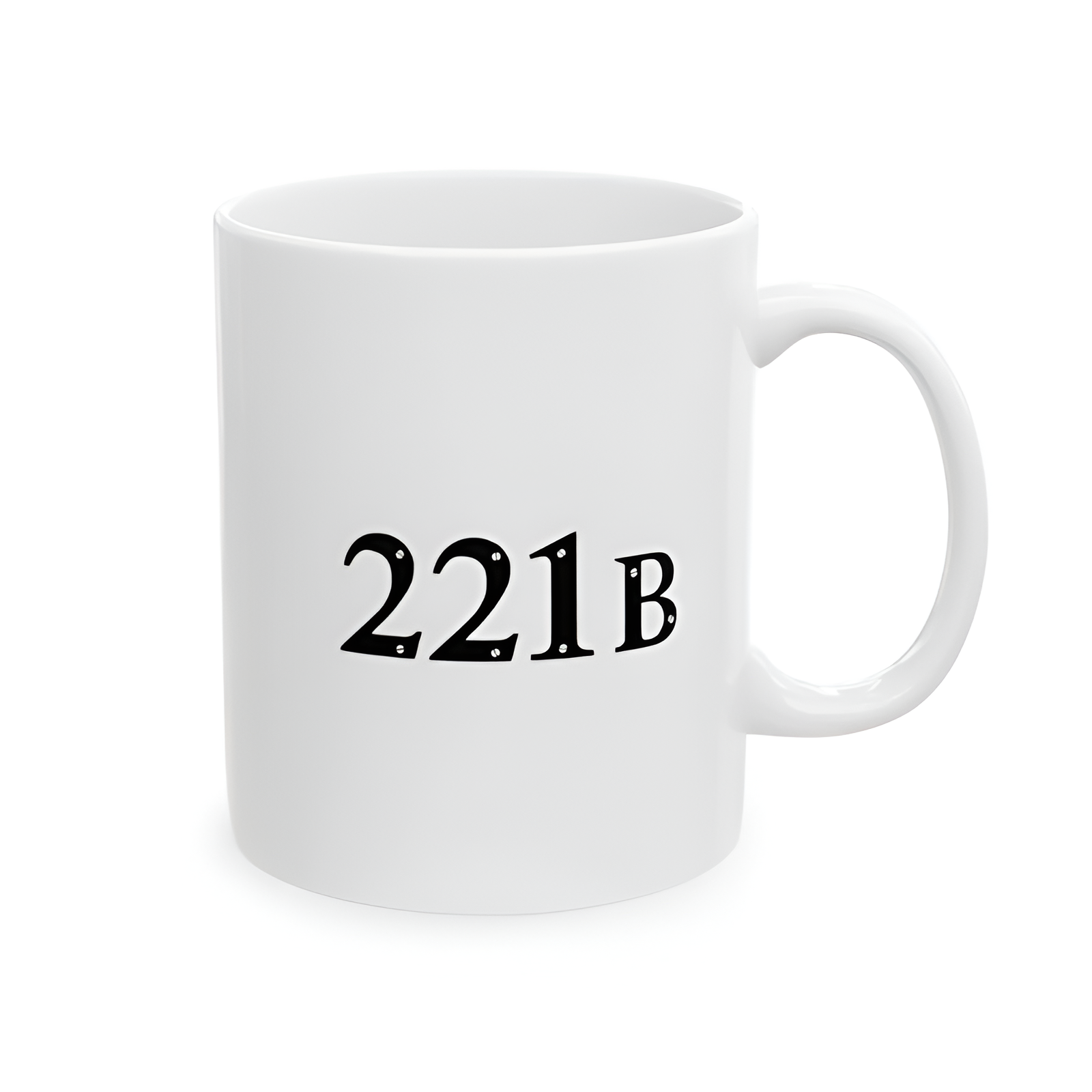 Sherlock Holmes 221B Themed Ceramic Coffee Mug