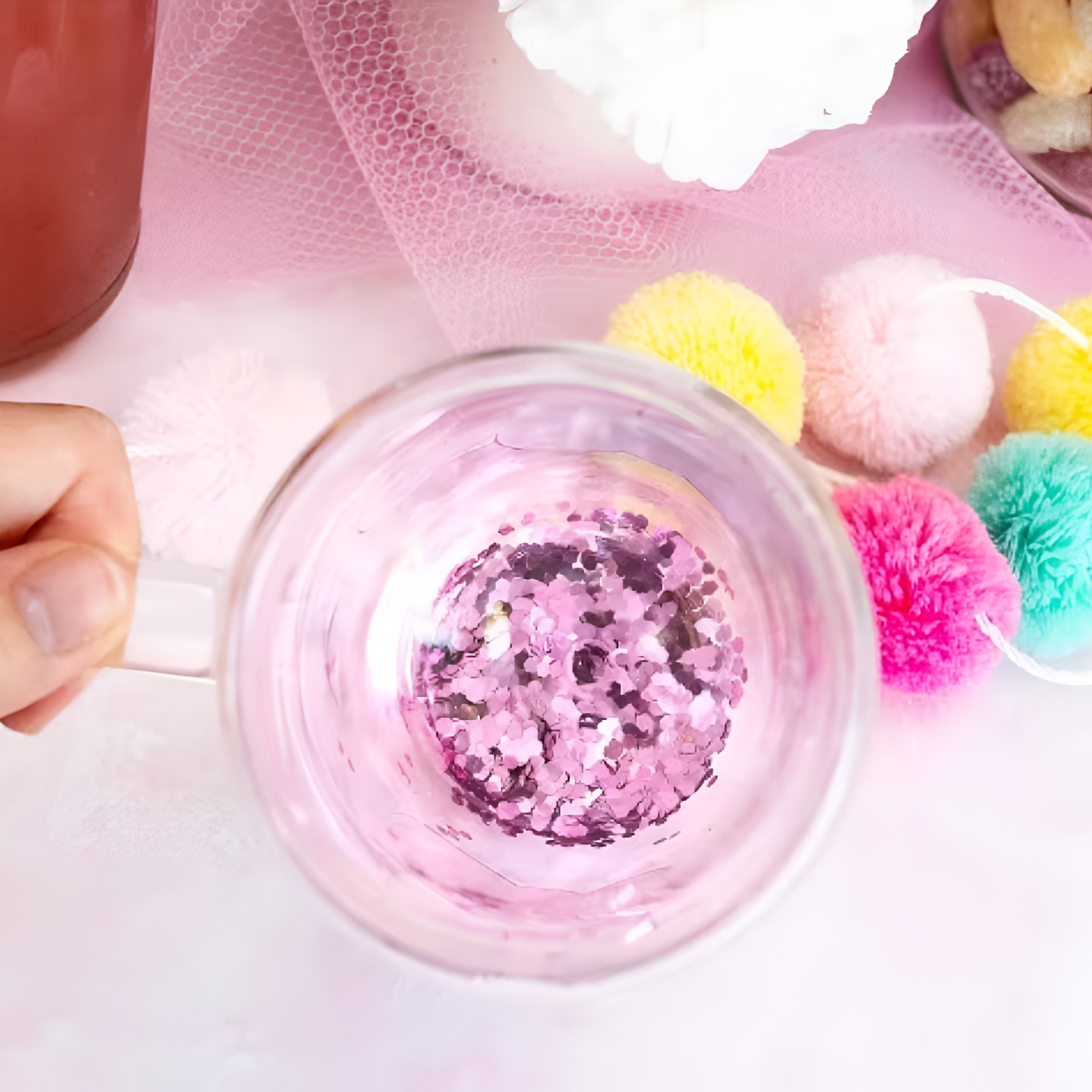 Hello Kitty Character Themed Confetti Glass Mug