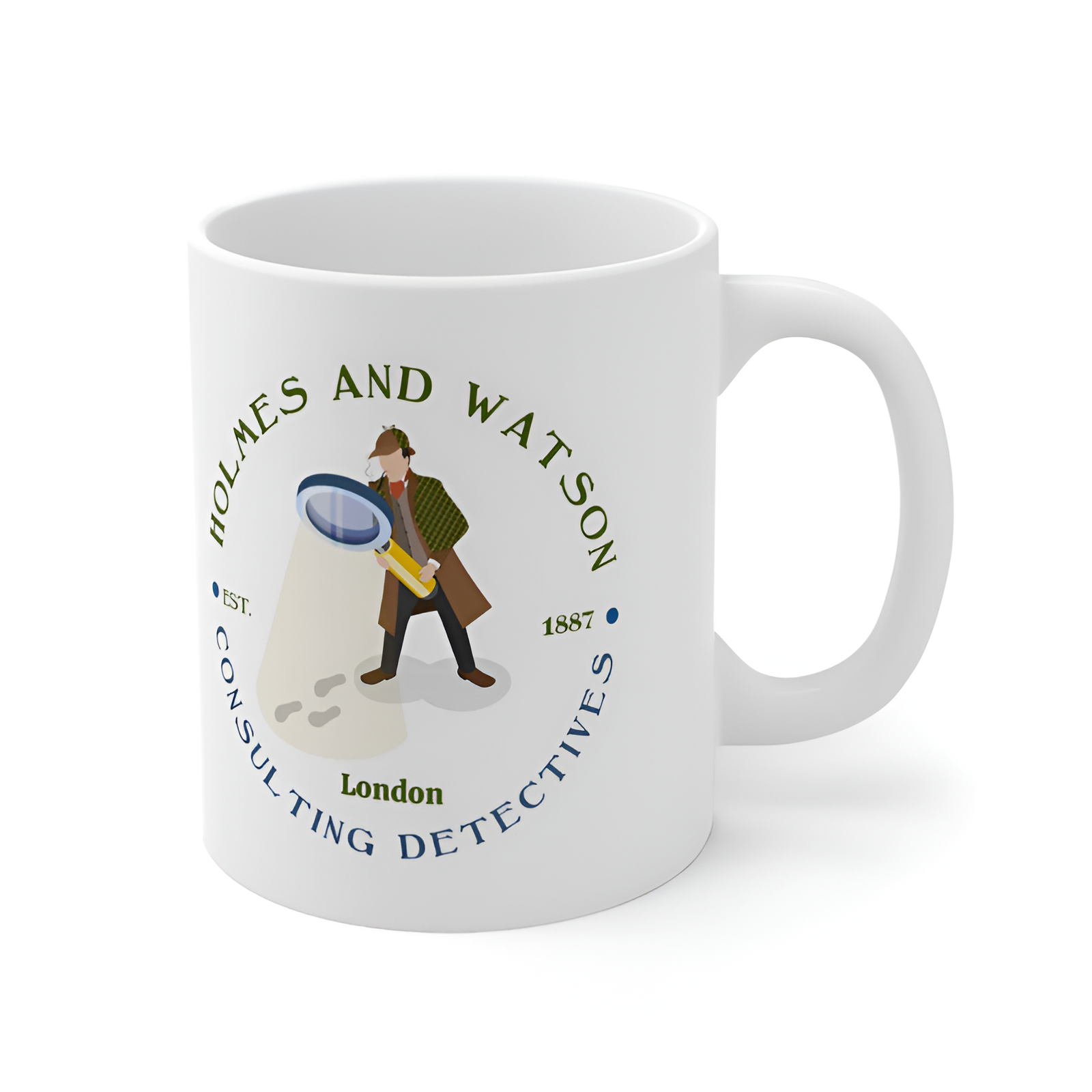 Sherlock Holmes And Watson Detective Ceramic Mug