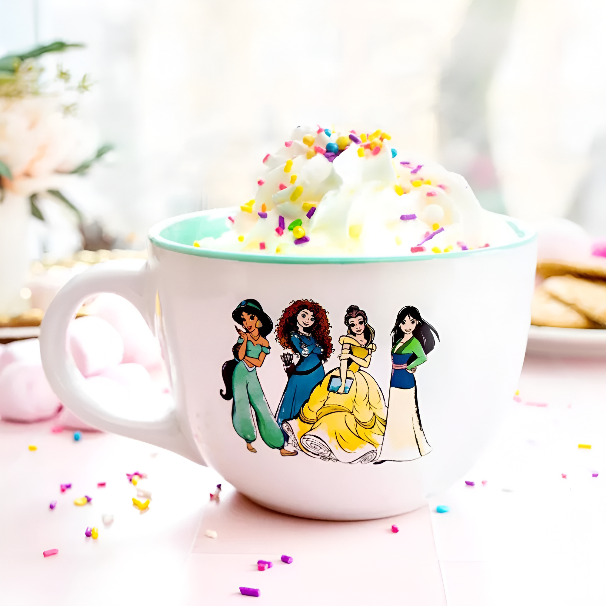 Silver Buffalo Disney Princess 24oz Ceramic Soup Mug Large Coffee & Tea Cup