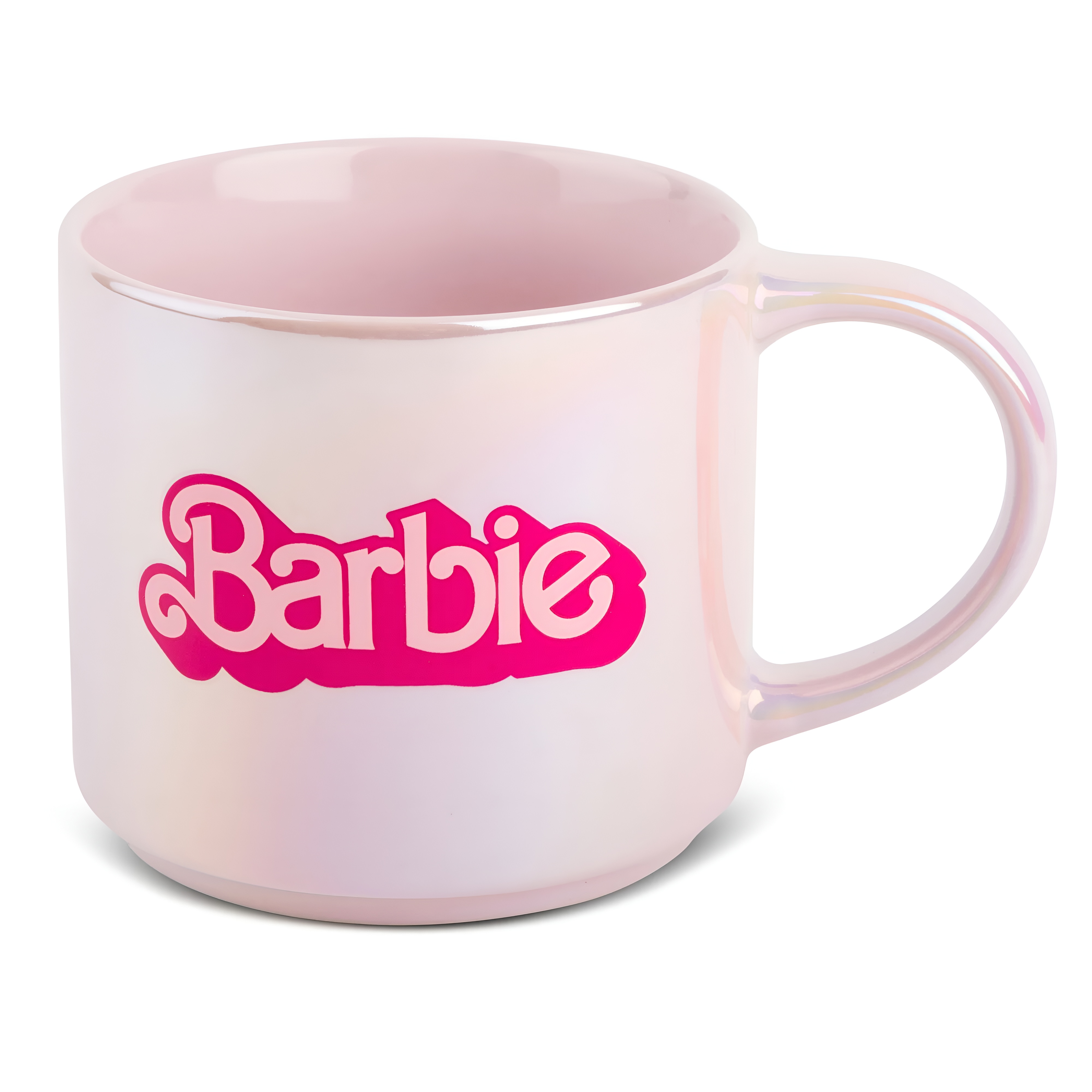 Barbie Mug Pearl Pink Stoneware Coffee Cup 15oz 