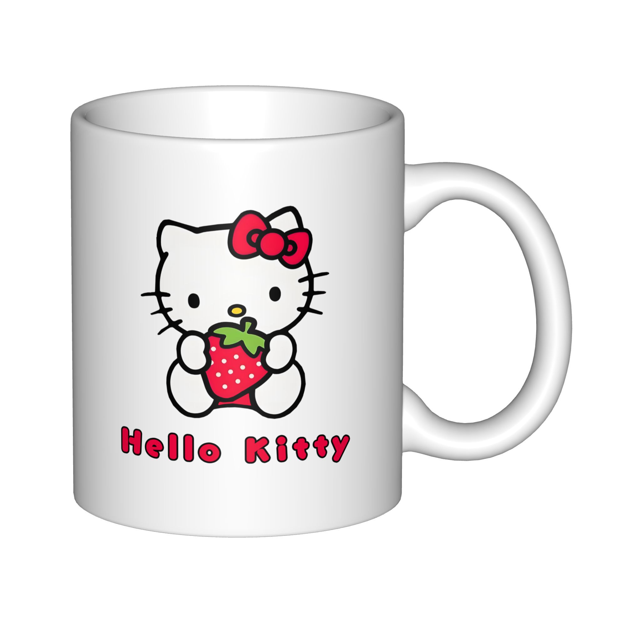 Hello Kitty Ceramic Coffee Mug Sanrio Handmade Stoneware Tea Cup