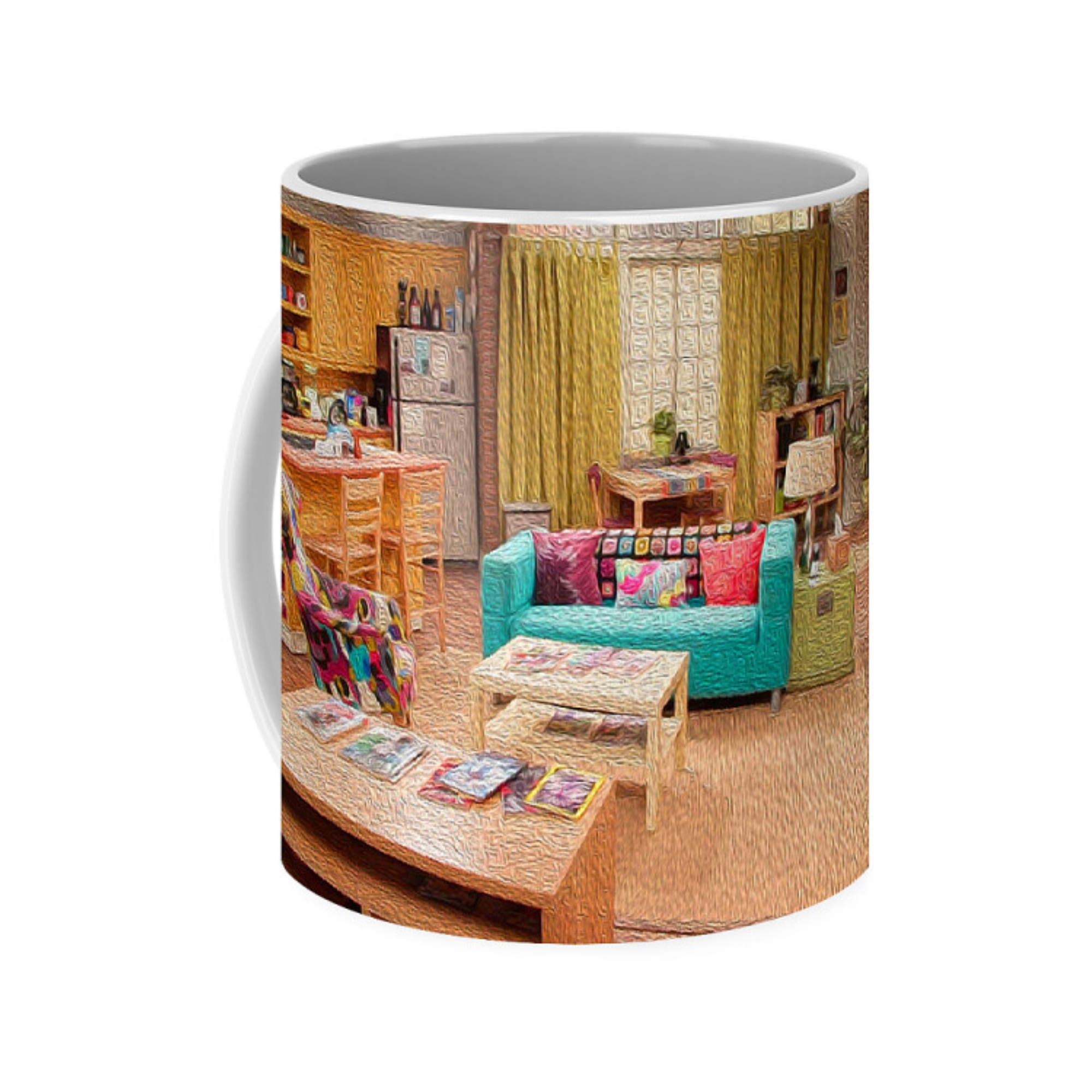 Penny Apartment Oil Painting Style Coffee Mug