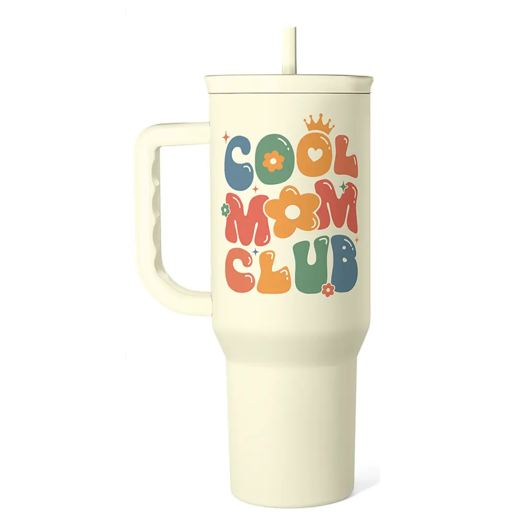40oz Stainless Steel Insulated Tumbler With Handle For Mom
