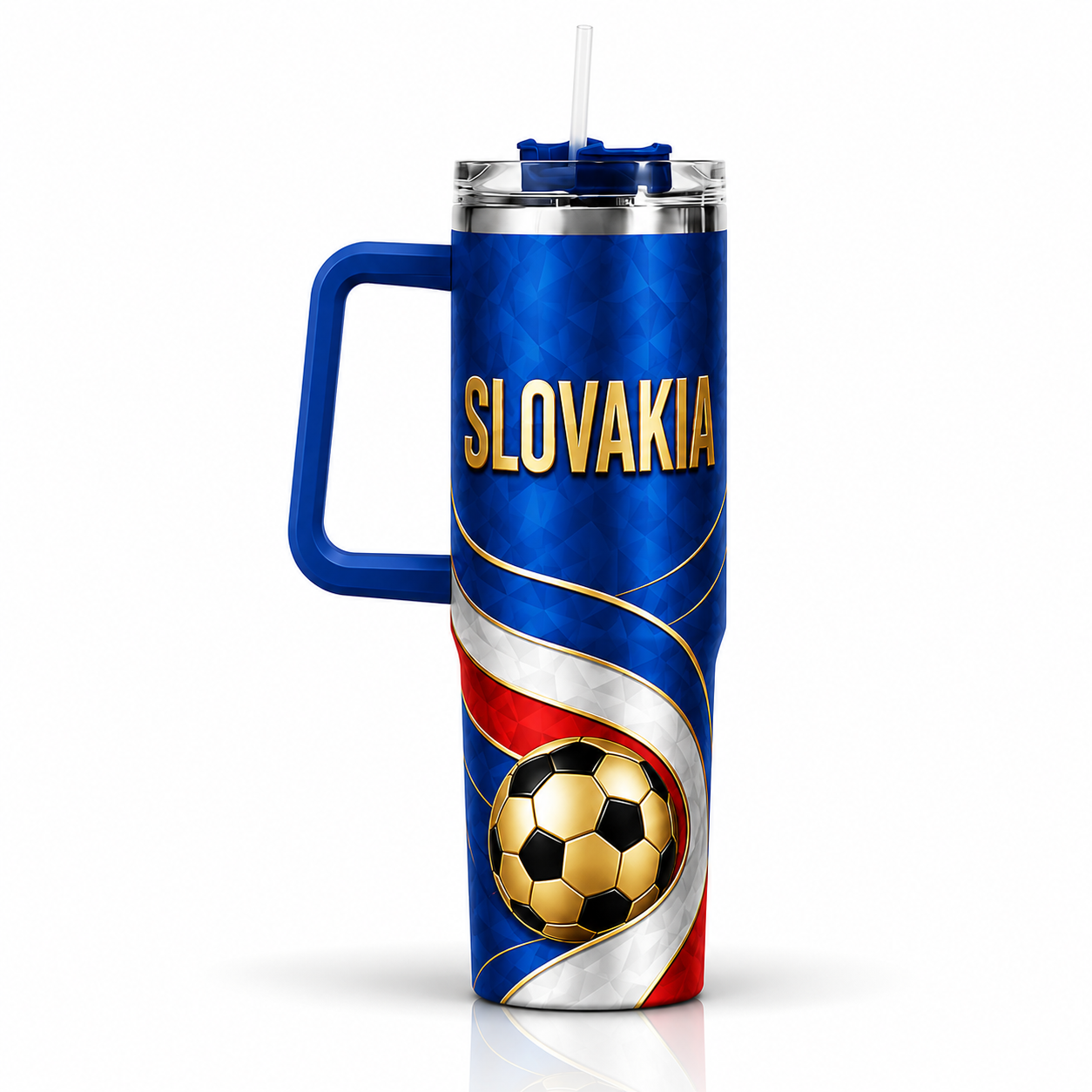 FIFA 2026 Slovakia Football Sports All Over Printed 40oz Tumbler With Straw And Lid