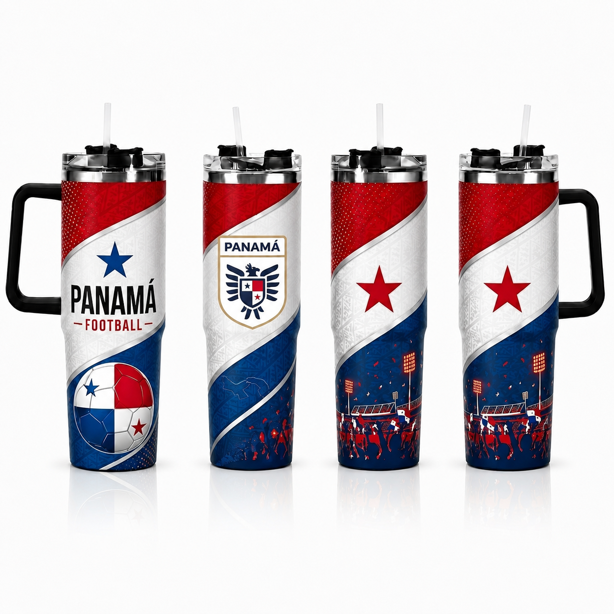 FIFA 2026 Panama Football Sports All Over Printed 40oz Tumbler With Straw And Lid