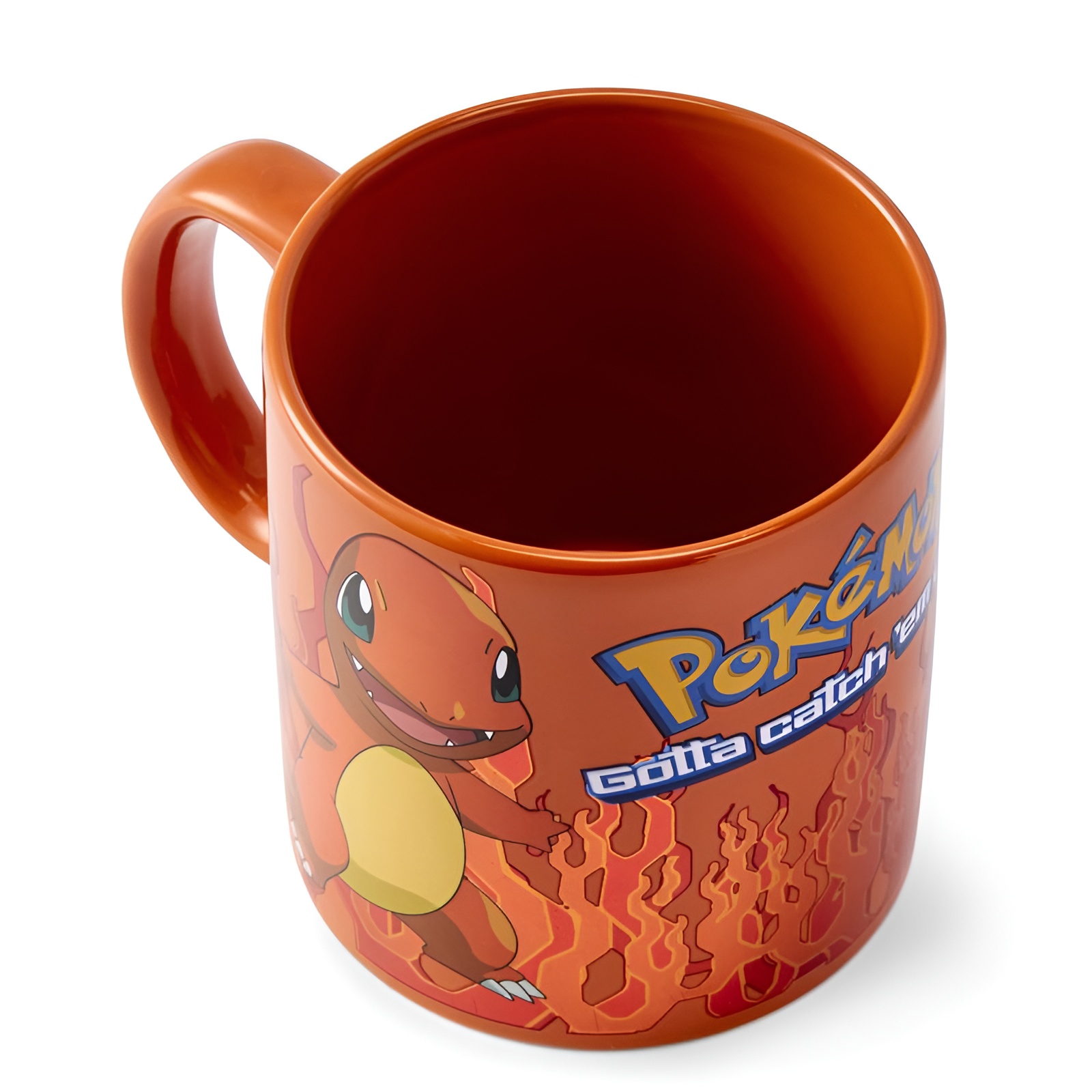 Pokémon Charmander 20oz Foil Print Ceramic Mug Orange Coffee Cup