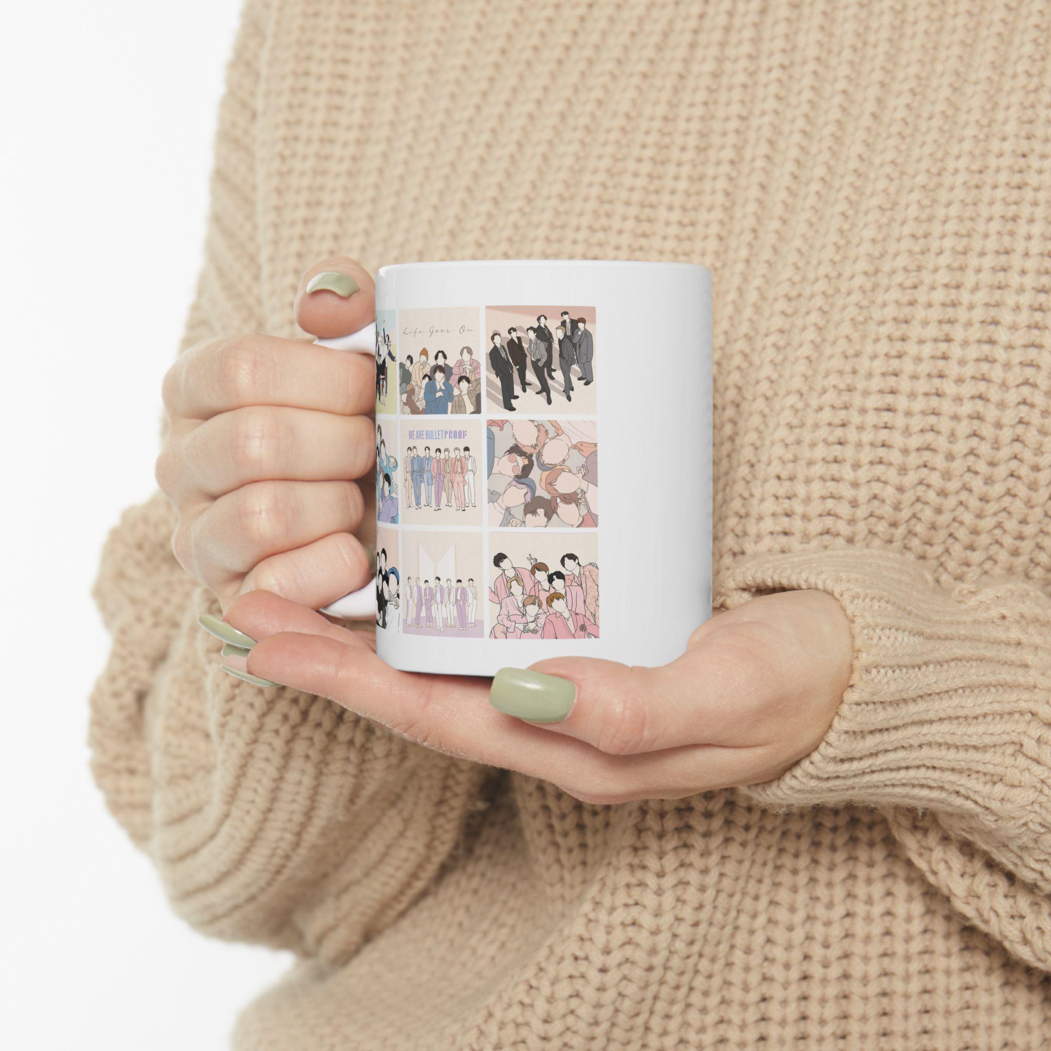Ceramic Music Fan Collage Coffee Mug