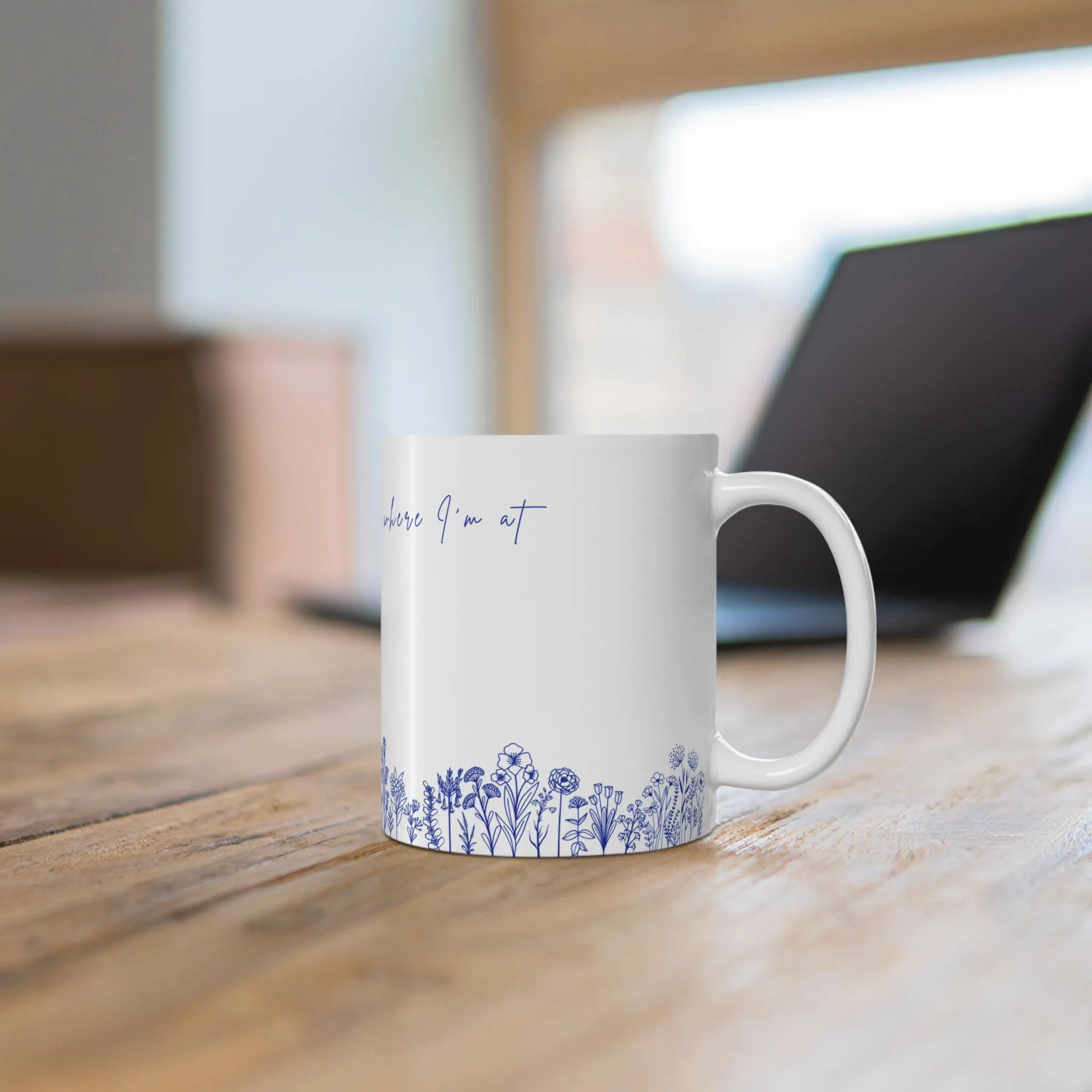 RM Wildflower Indigo Music Lyric Mug