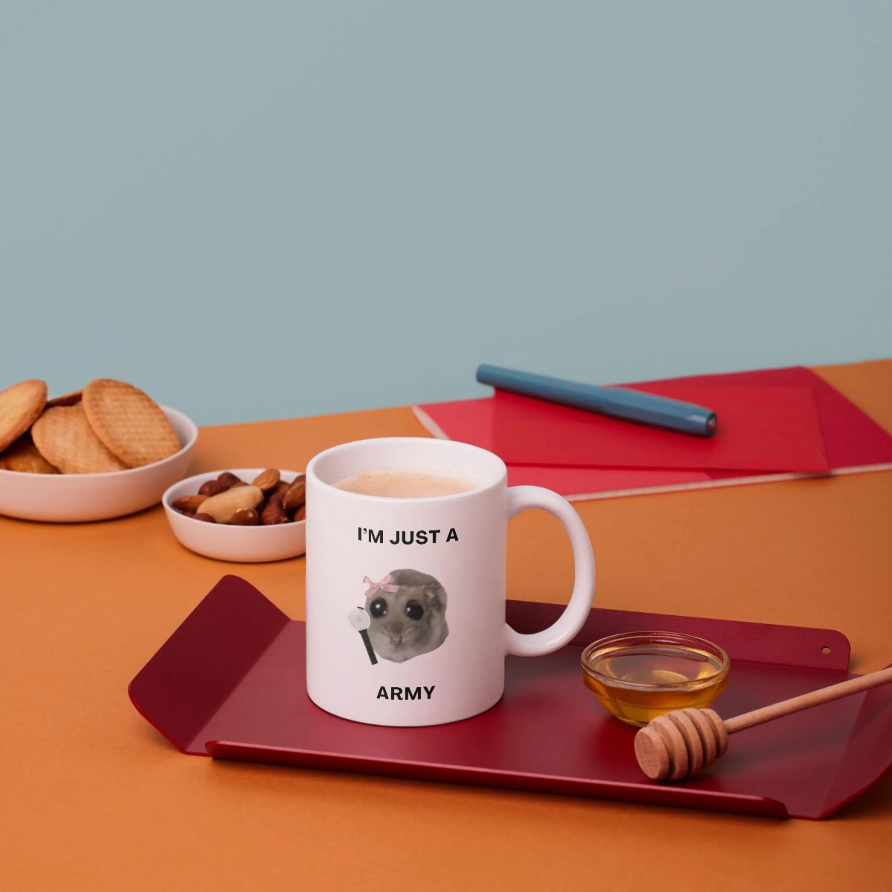 Sad Hamster Meme Ceramic Coffee Mug