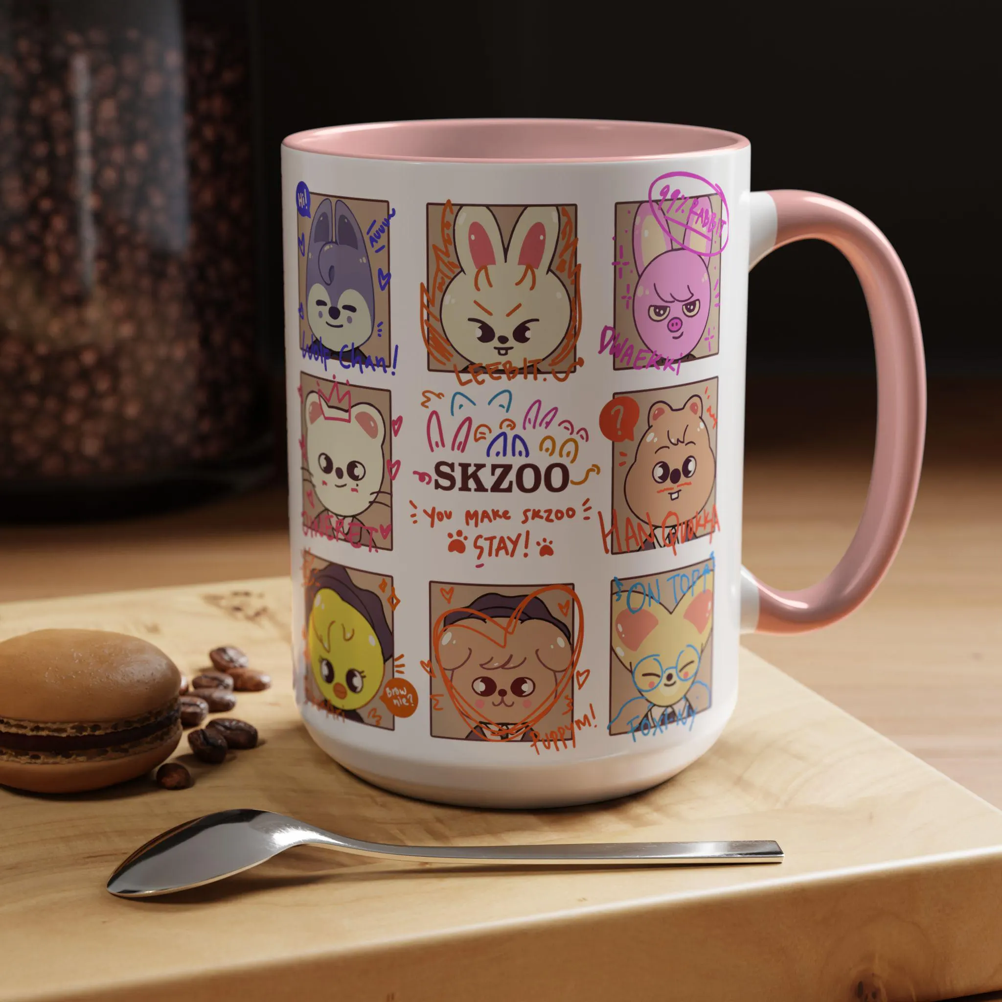 Skzoo Animal Characters Ceramic Coffee Mug 15oz
