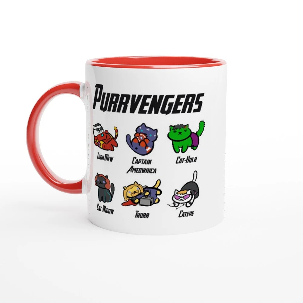 Purrvengers Avengers Cat Hero Ceramic Mug 11oz