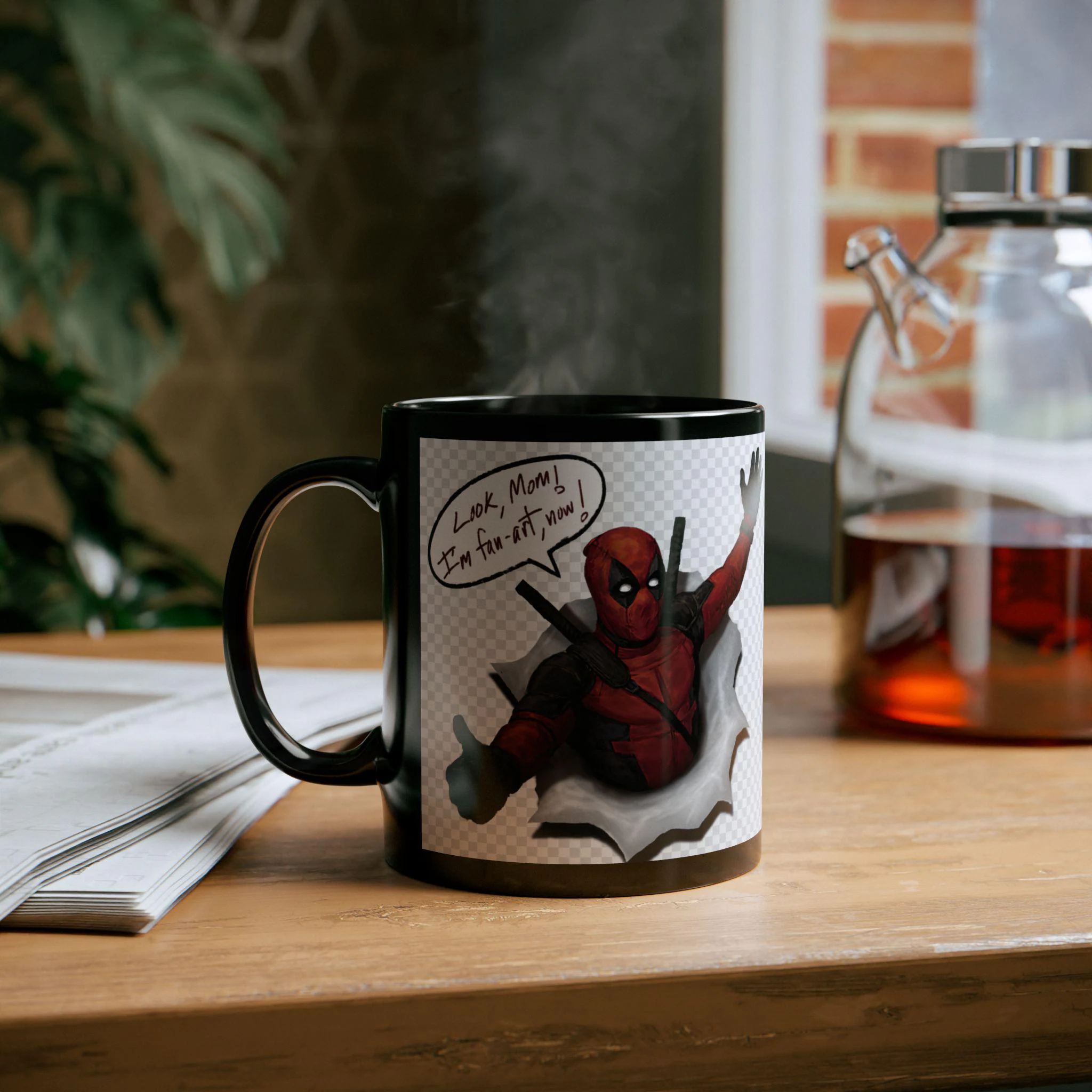 Deadpool Comic Book Quote Ceramic Coffee Mug