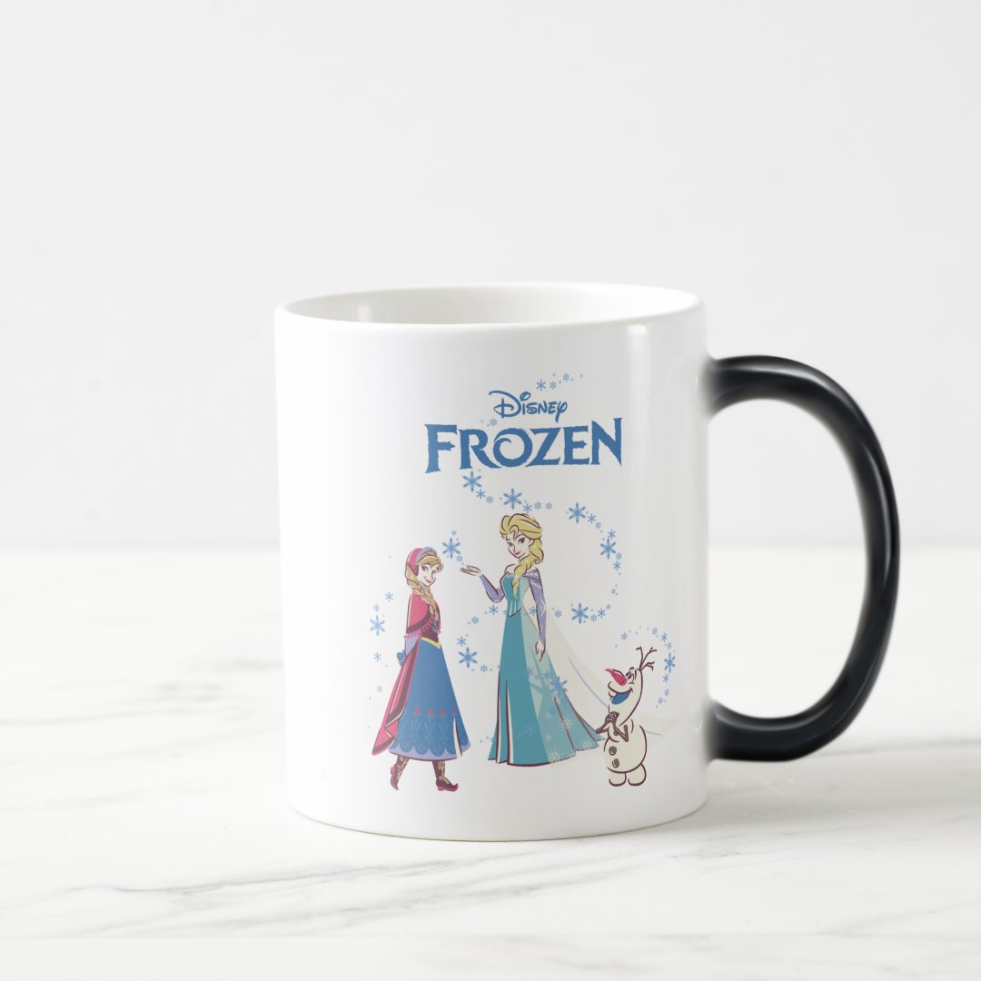 Frozen Heat Reveal Mug Elsa Anna Olaf Color Changing Coffee Cup