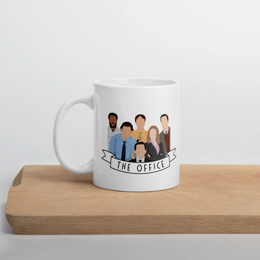 The Office Cast Minimalist Character Ceramic Mug 11oz