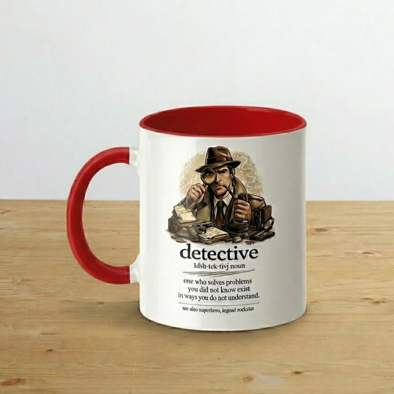 Sherlock Style Vintage Detective Definition Mug