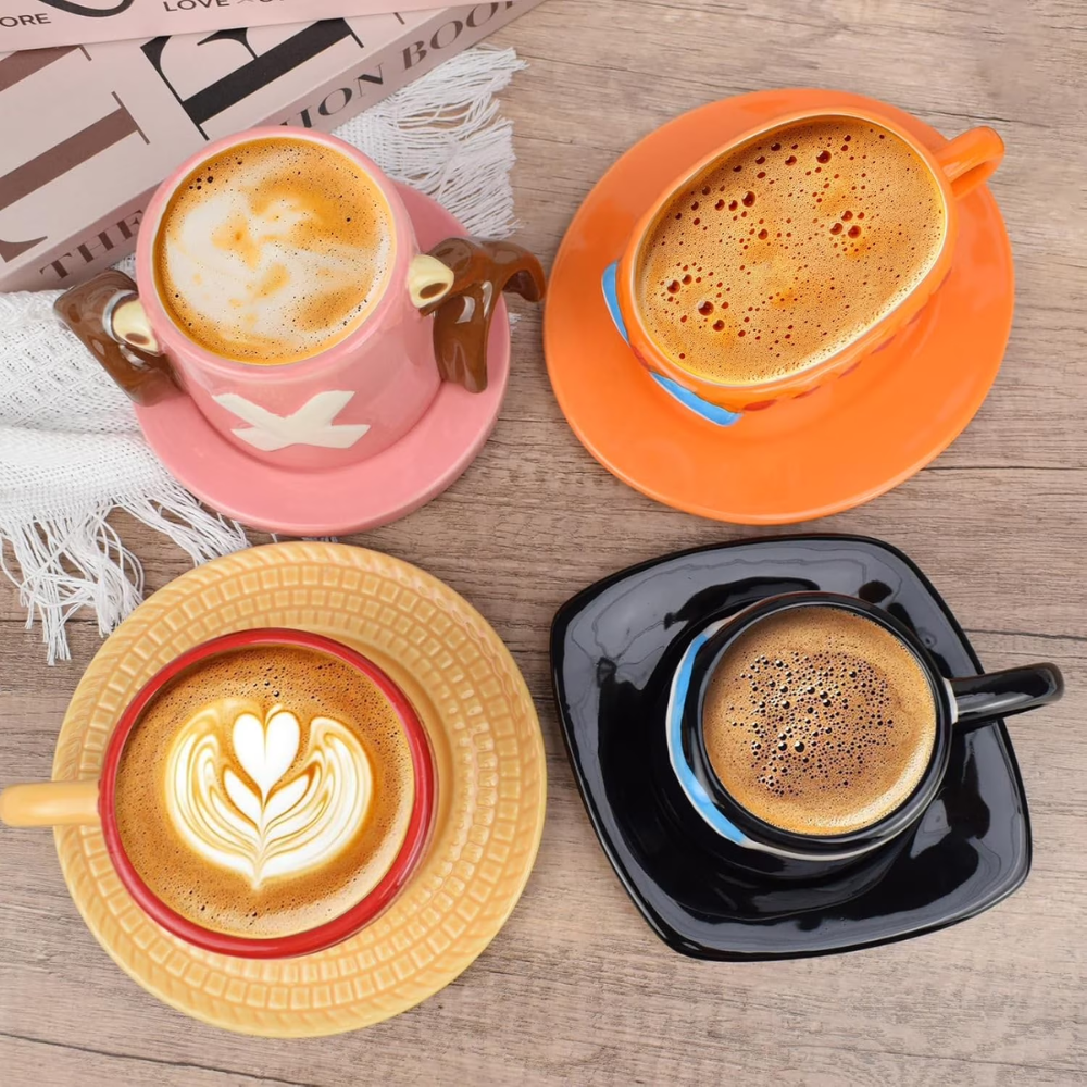 One Piece Anime Luffys Hat Inspired Ceramic Coffee Cup