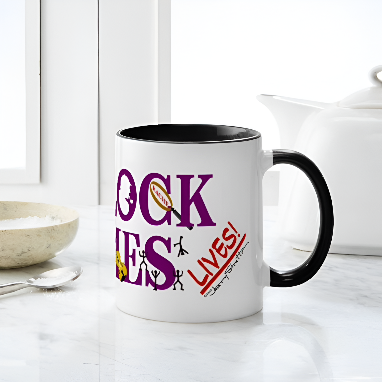 Sherlock Holmes Lives Ceramic Coffee Mug 