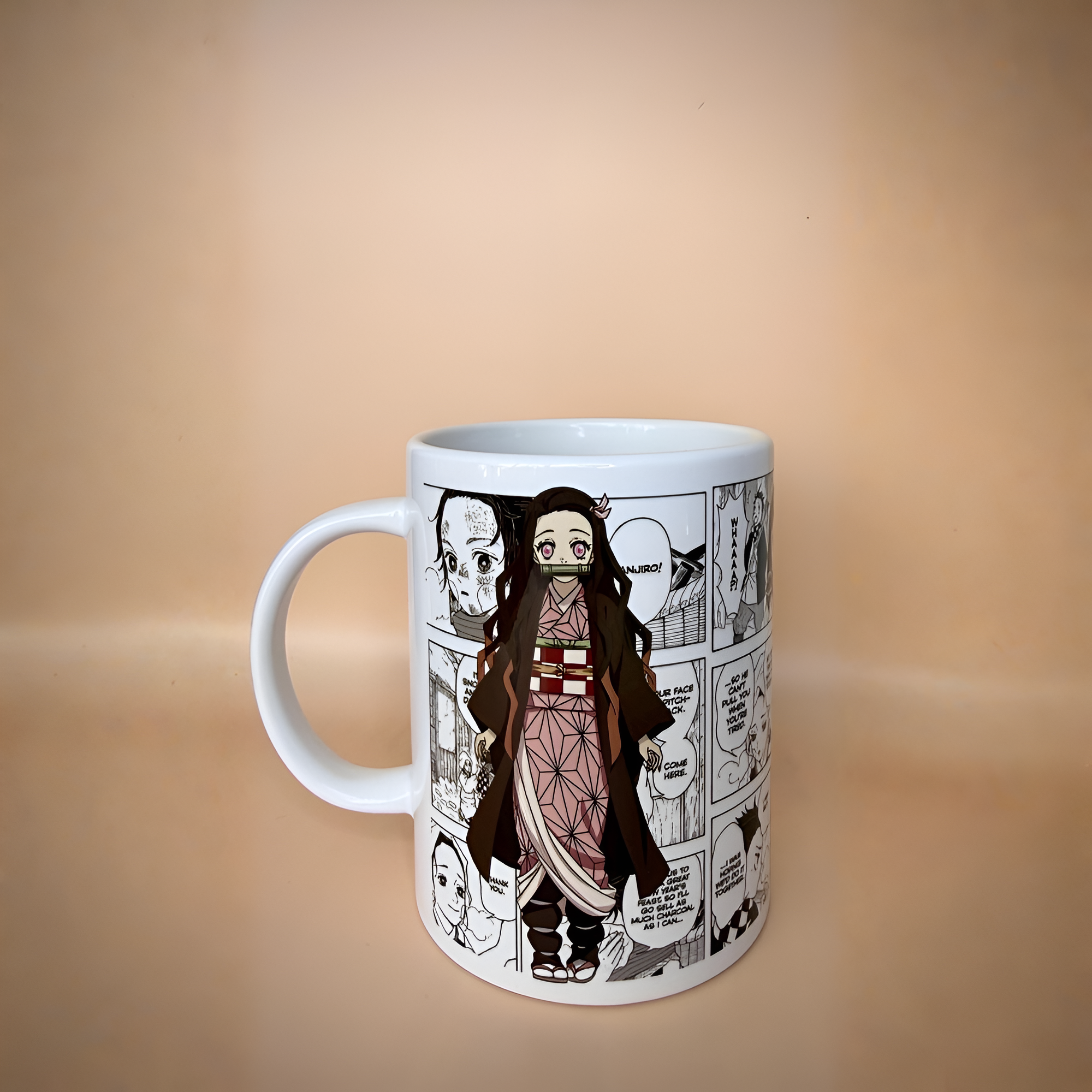 Nezuko Kamado Inspired Coffee Mug, Demon Slayer Fan Gift
