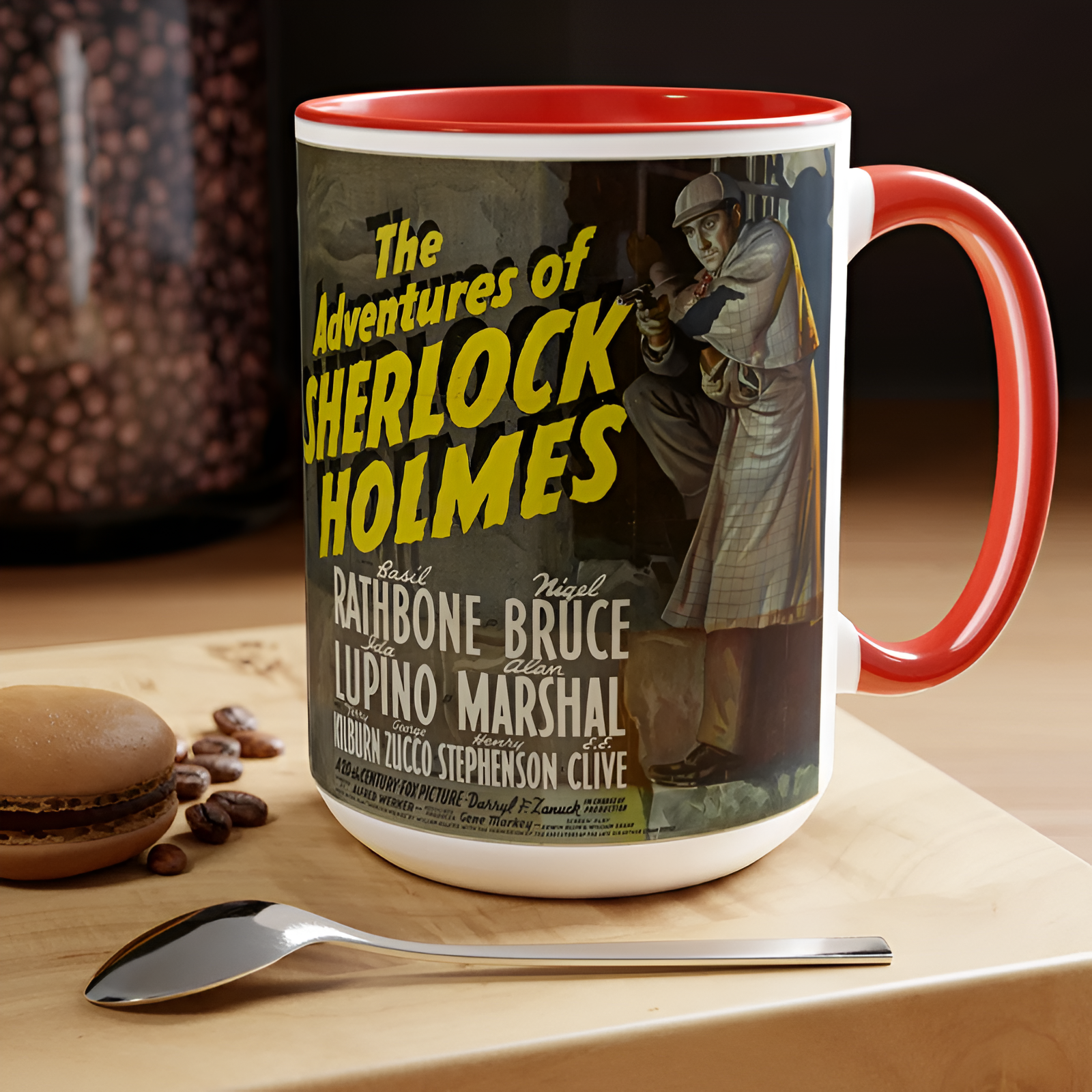 Sherlock Holmes Vintage Movie Poster Ceramic Mug