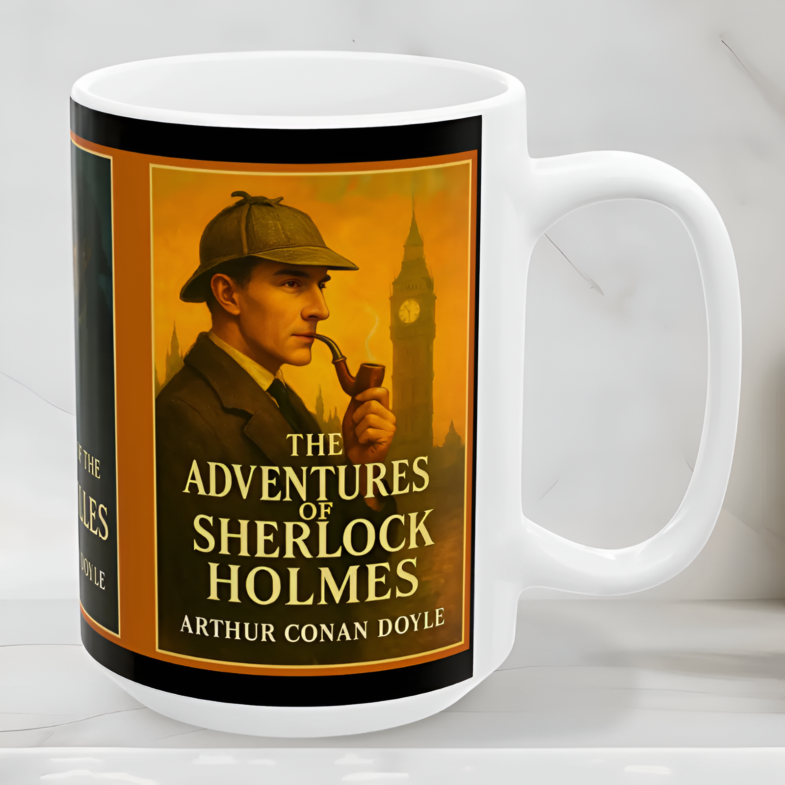 Sherlock Holmes Mystery Literary Tribute Ceramic Mug
