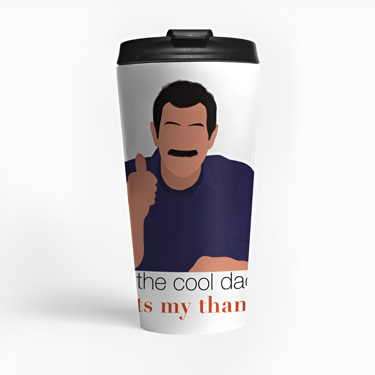 Modern Family Phil I'm the Cool Dad That's My Thang Thumbs Up Mustache Fan Art Mug