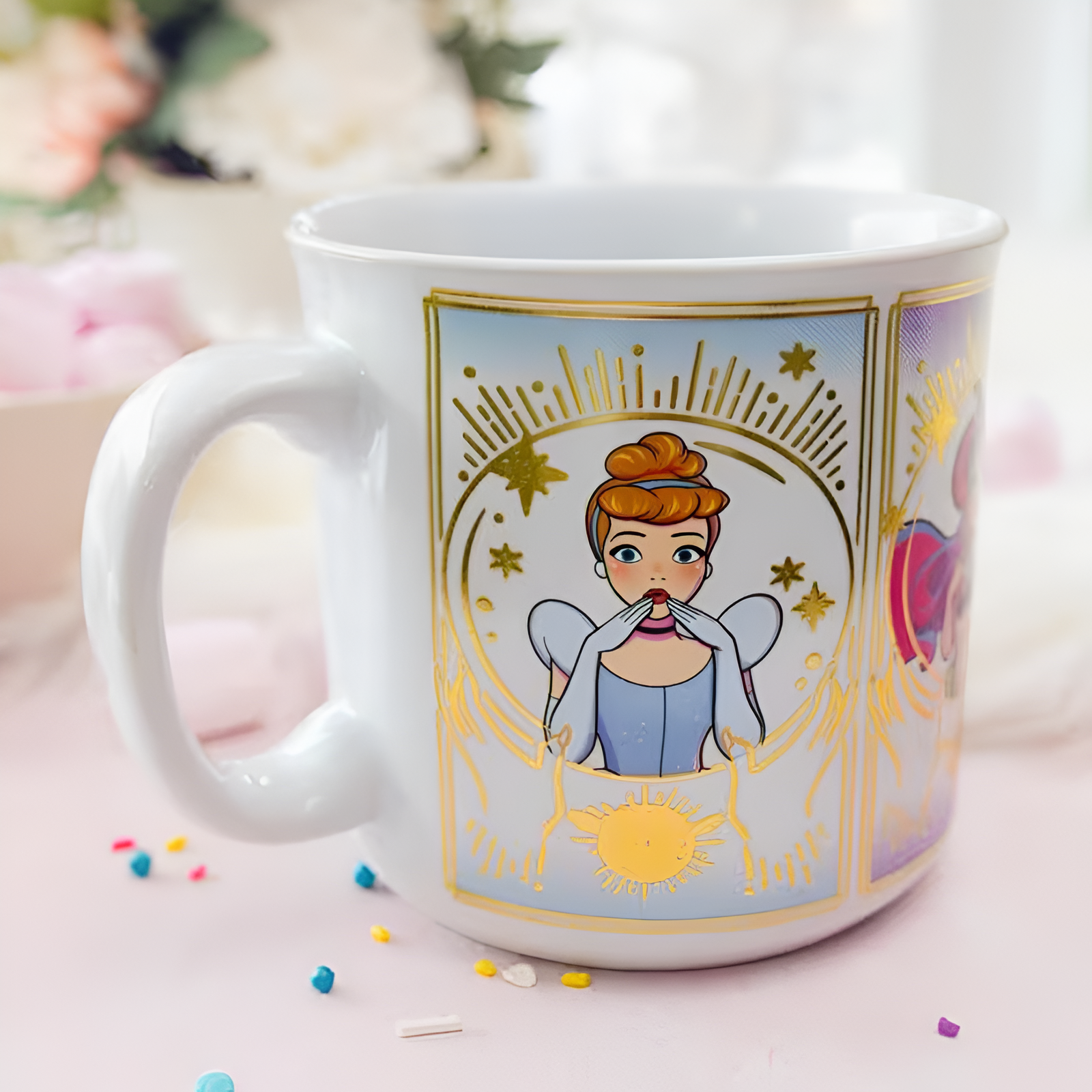 Princess “I Make My Own Magic” 20oz Foil Ceramic Mug Cute Coffee Cup
