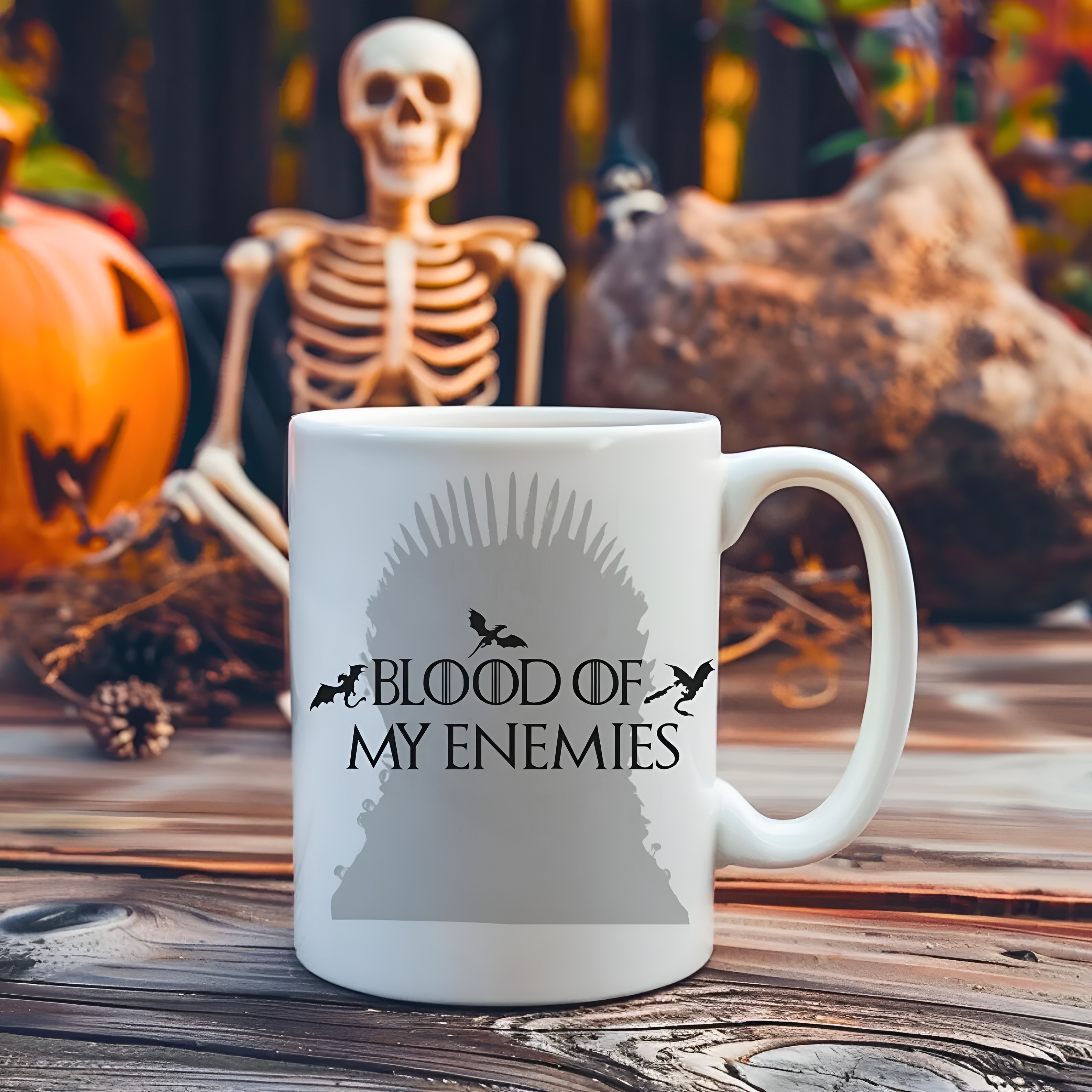 Game of Thrones Inspired Mug: Dragons Fantasy Ceramic Coffee Cup 