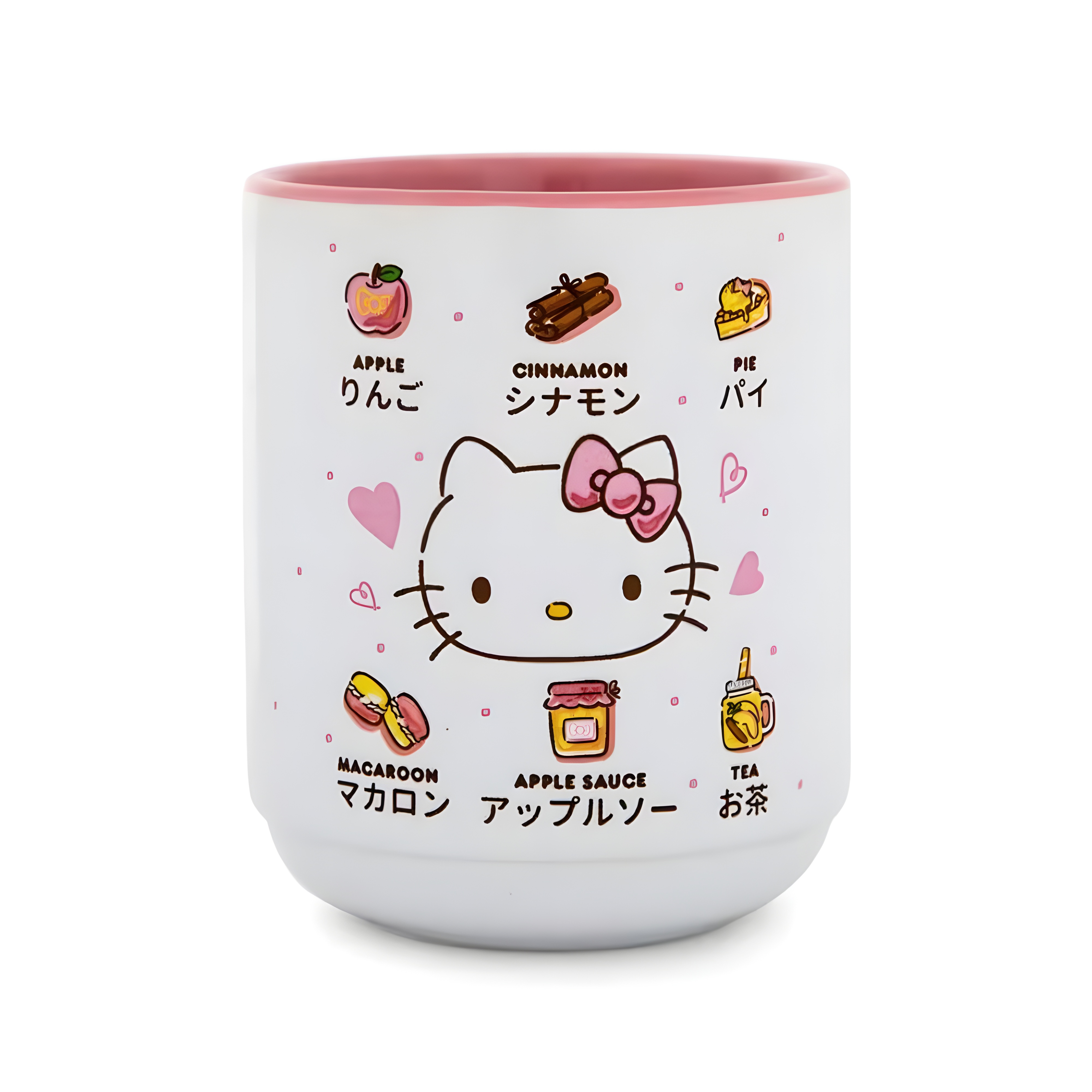 Hello Kitty Apple Icons Asian Ceramic Tea Cup | Holds 9 ~ 12 Ounces 
