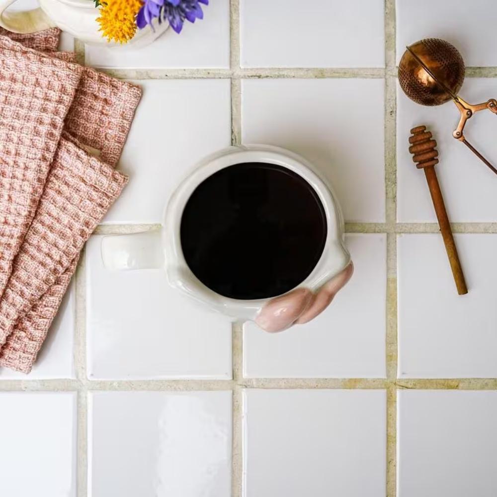 Hello Kitty Face Pink Bow Sculpted Ceramic Mug